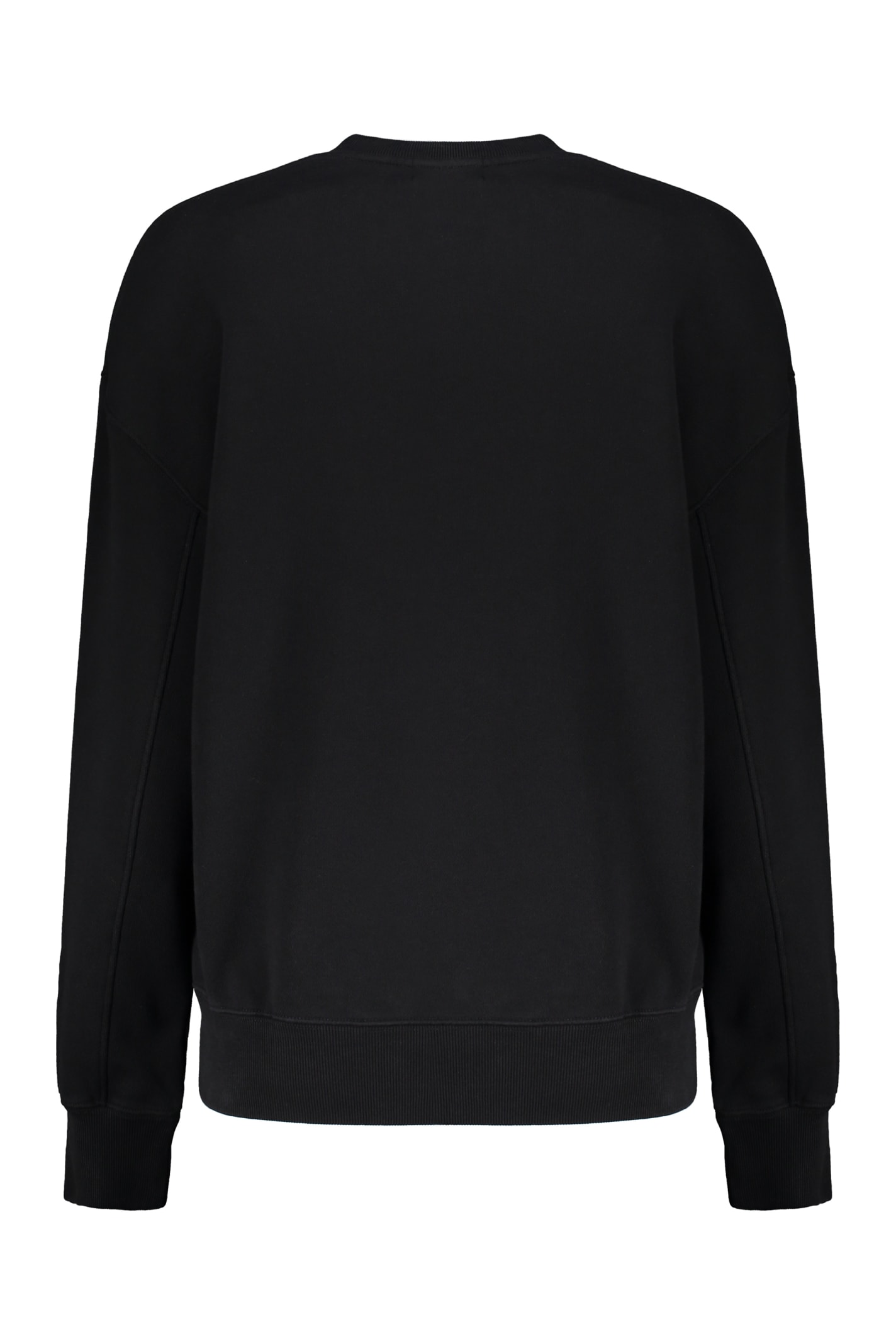 Shop Ambush Logo Detail Cotton Sweatshirt In Black