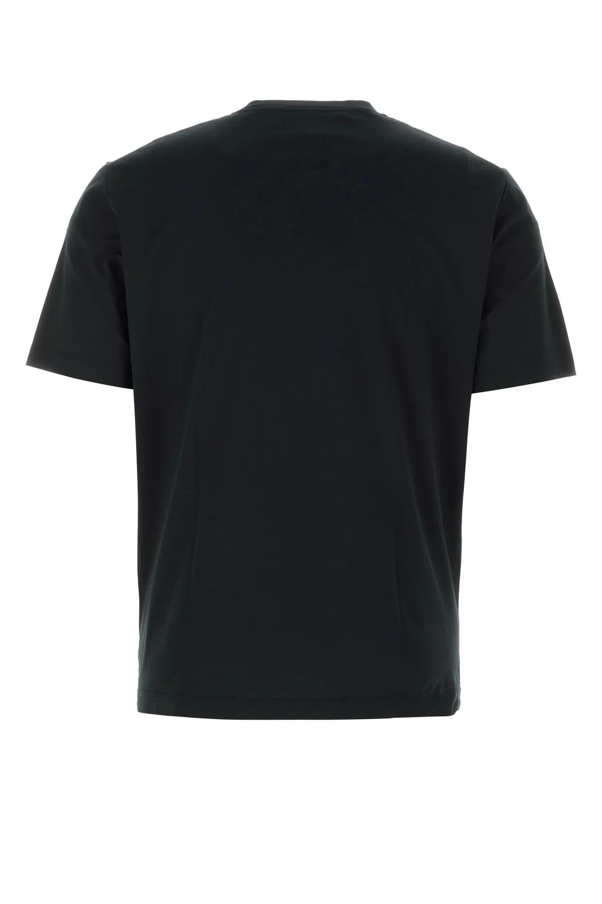 Shop Jil Sander Black Cotton T-shirt In Nero