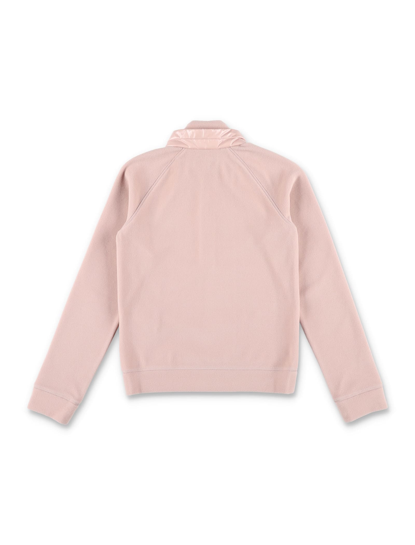 Moncler Grenoble Kids Stretch Fleece Half-zip Sweatshirt In Pink