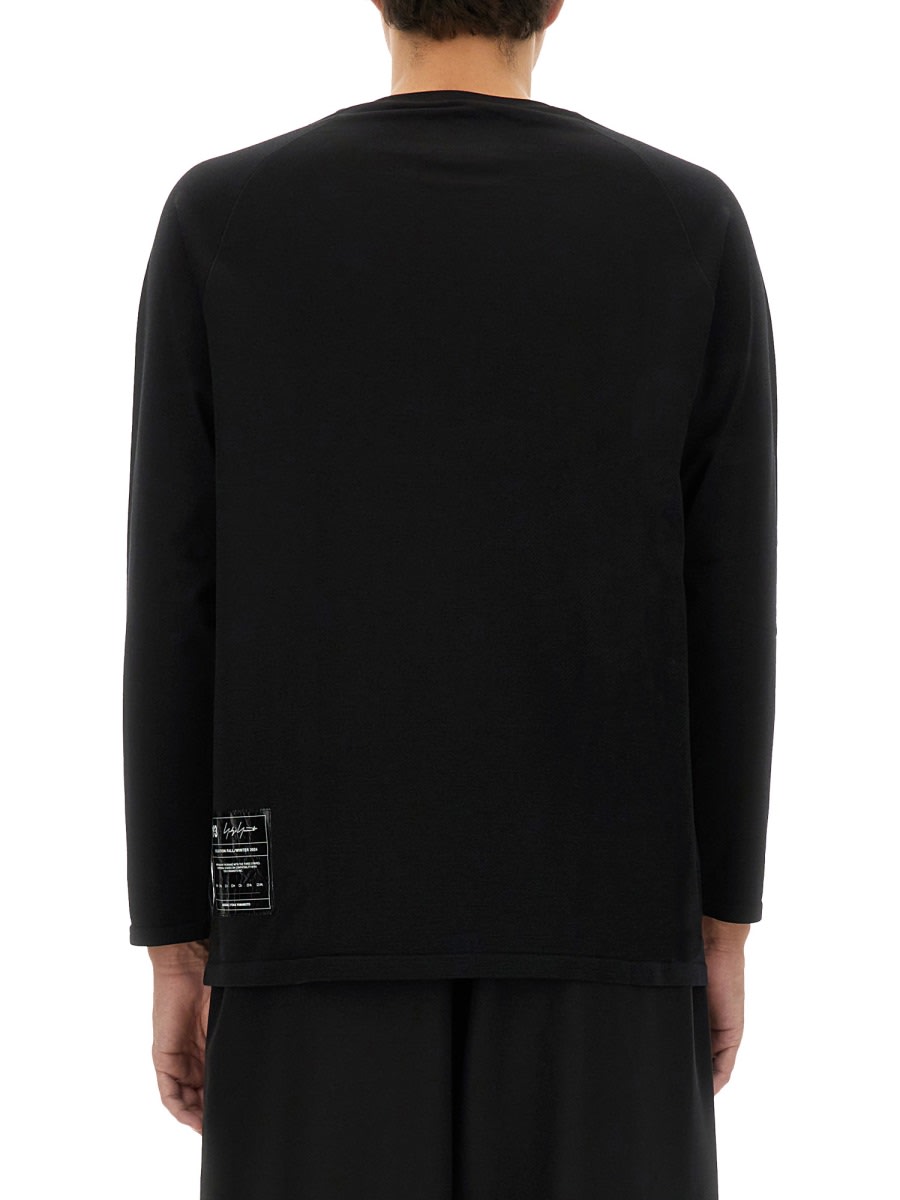 Shop Y-3 Technical Fabric Jersey In Black