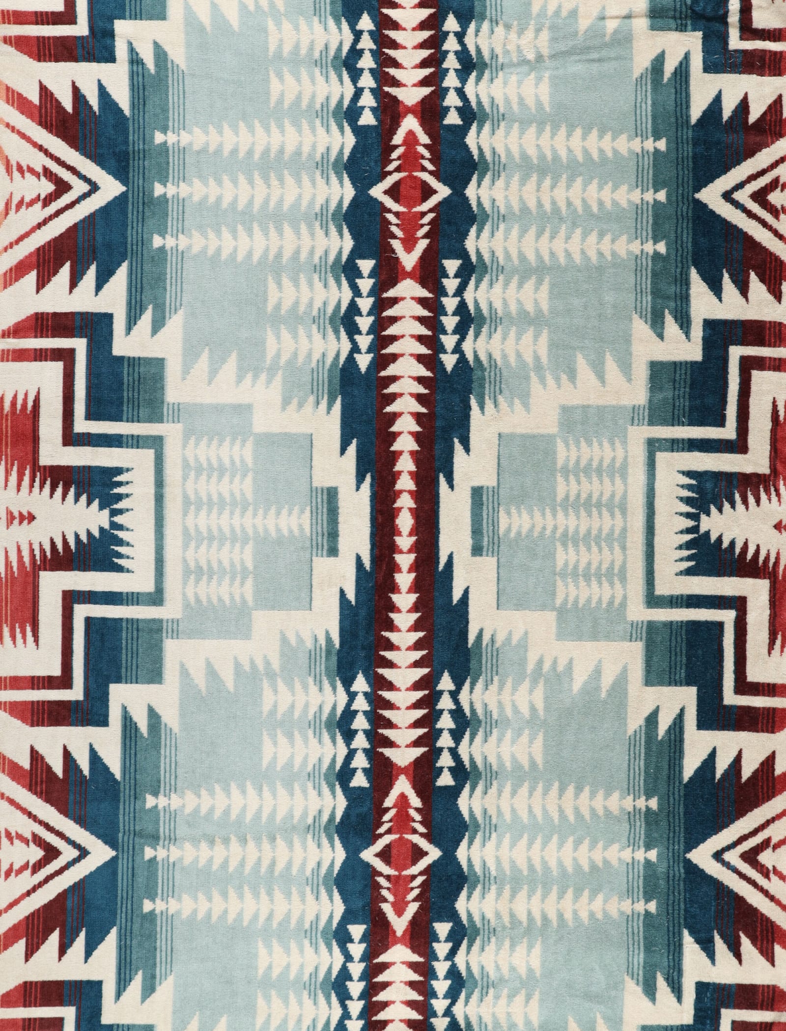Shop Pendleton Jacquard Beach Towel For Two In Silver Blue Harding Star