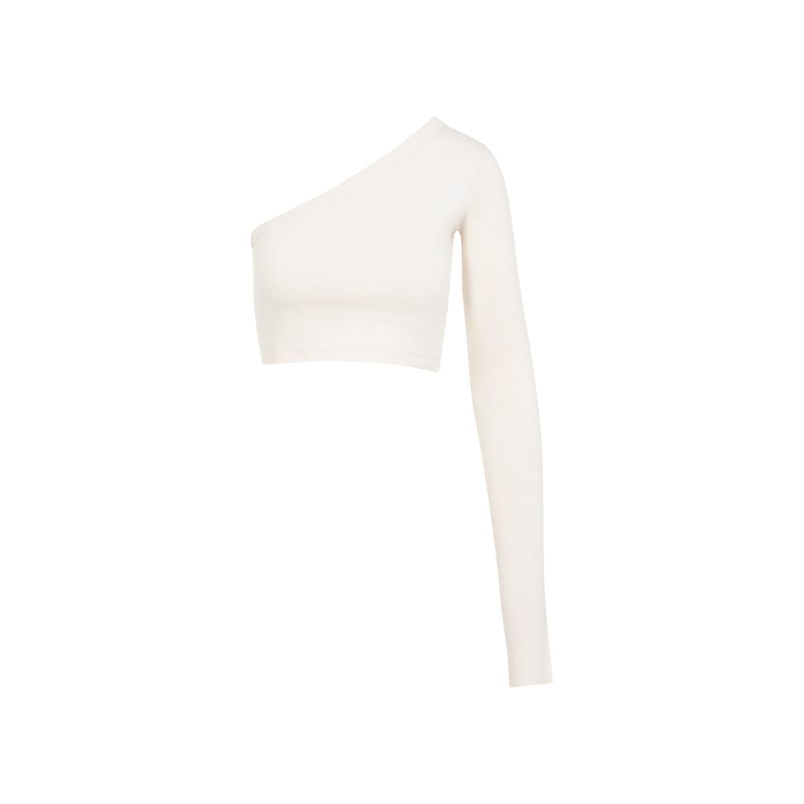 Rick Owens Ziggy One-shoulder Top In Natural