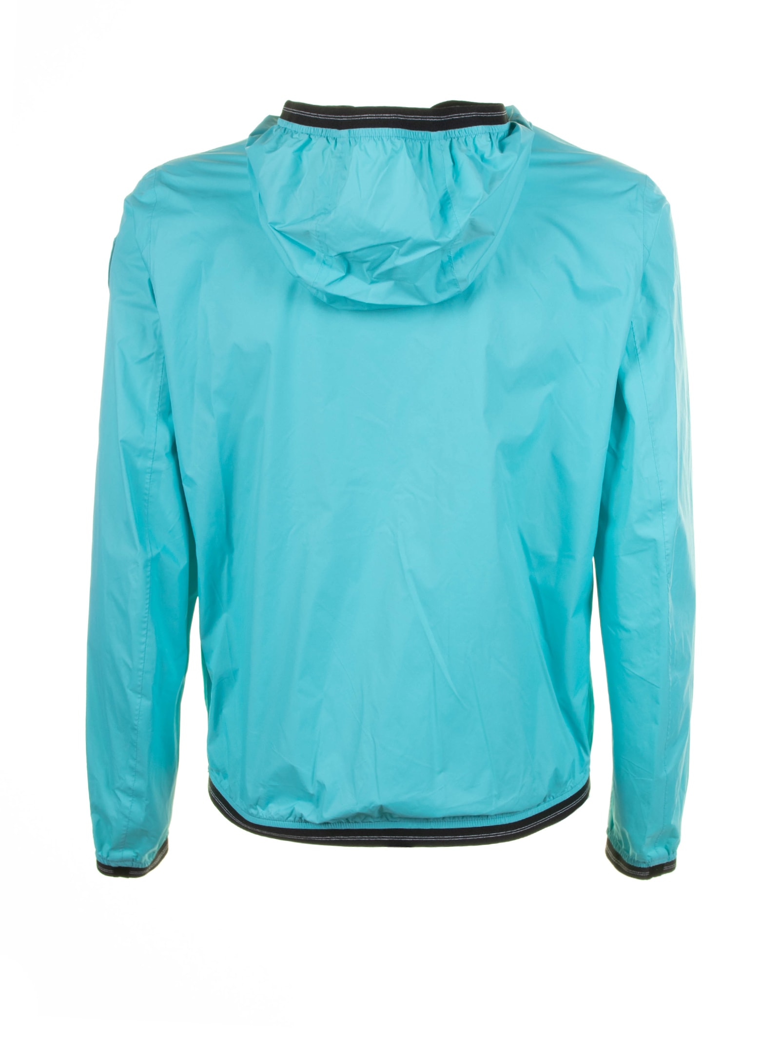 Shop Blauer Turquoise Taped Windbreaker With Zip In Turchese