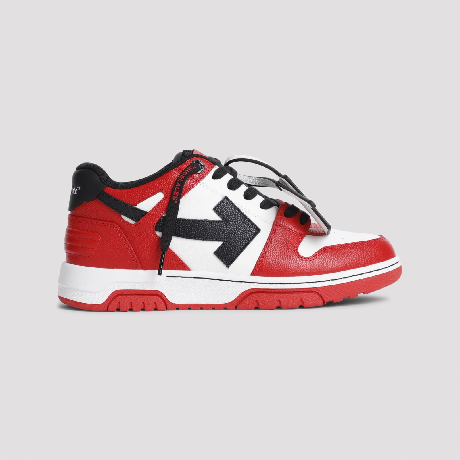 Shop Off-white Out Of Office Basket Sneakers In Red Black