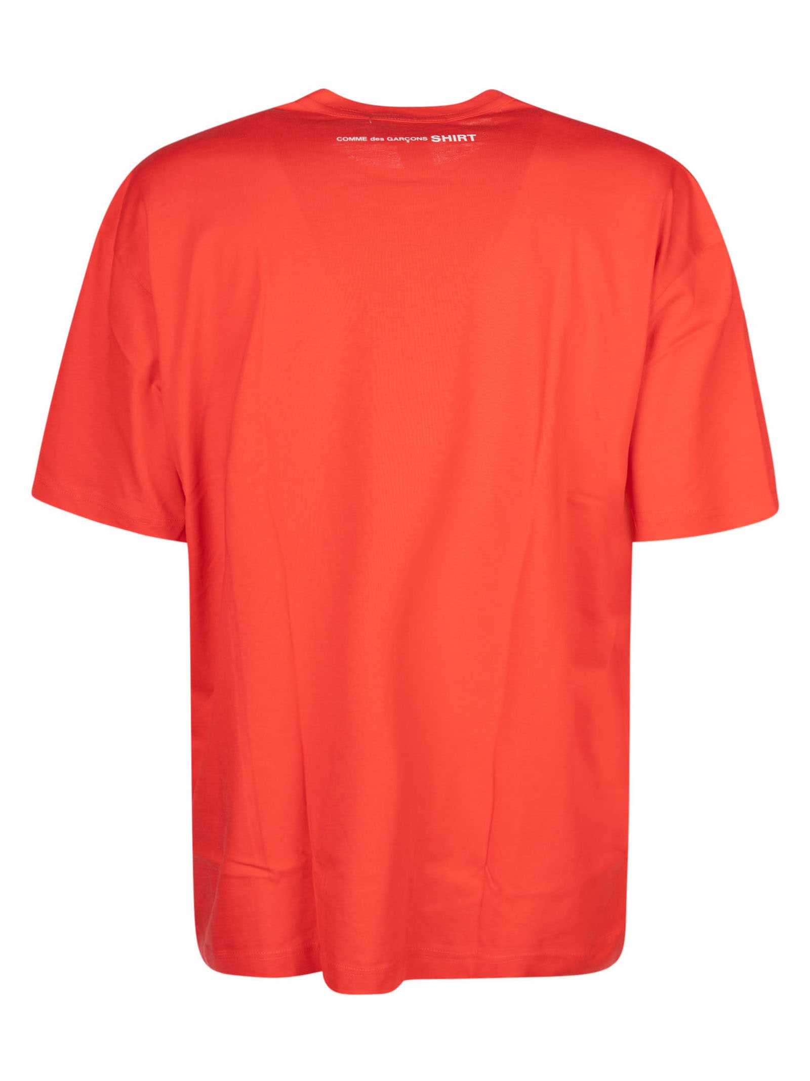 Shop Comme Des Garçons Shirt Round Neck T-shirt In Red