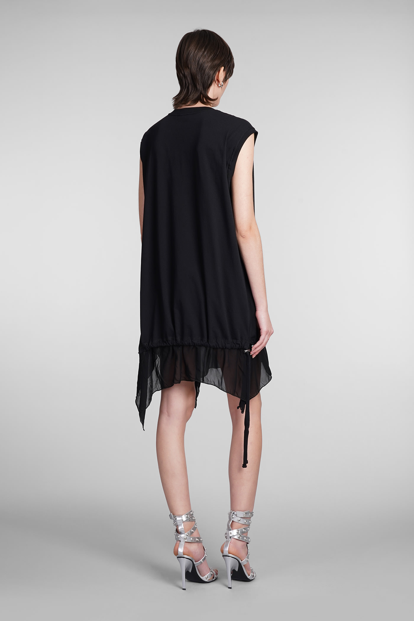 Diesel Dress In Black Cotton In Black