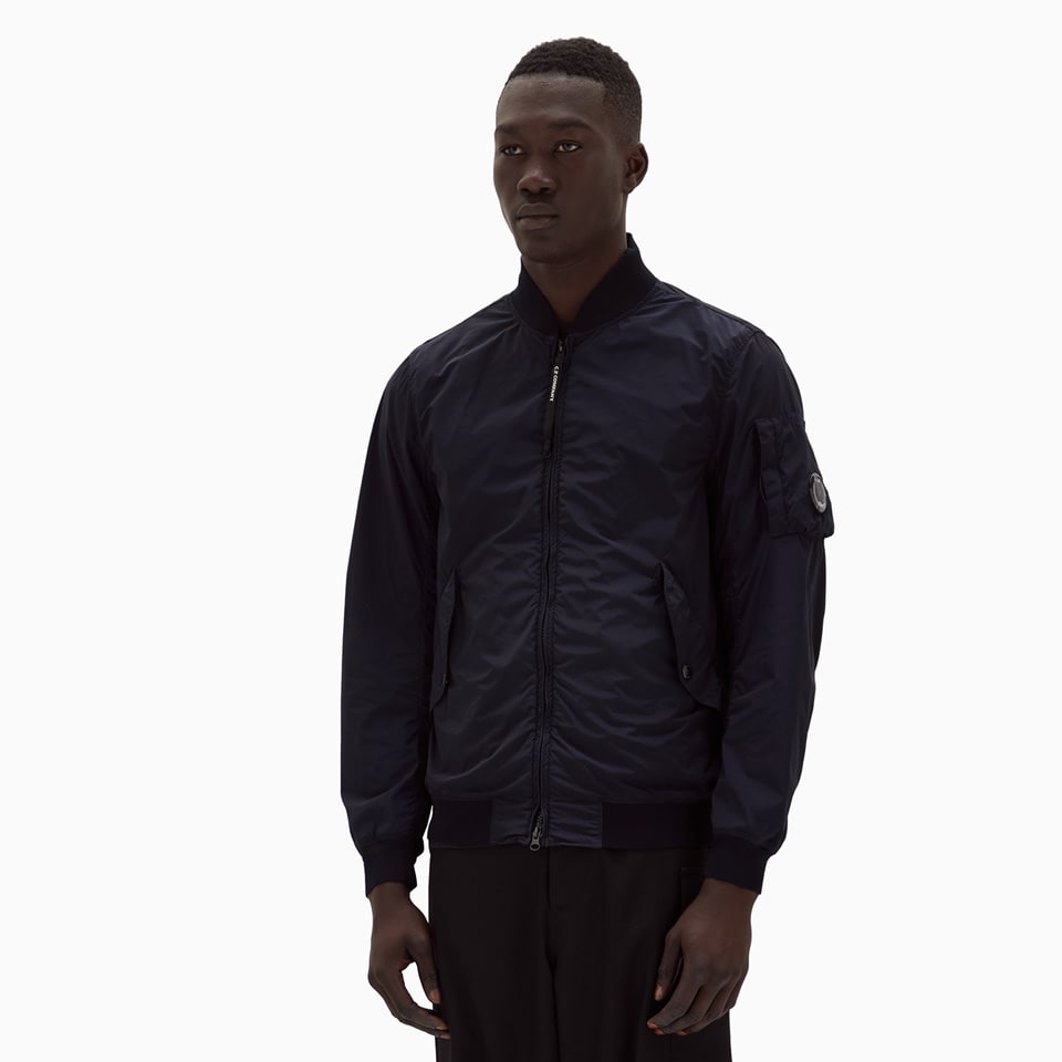 Shop C.p. Company Cp Company Nycra-r Bomber In Blue