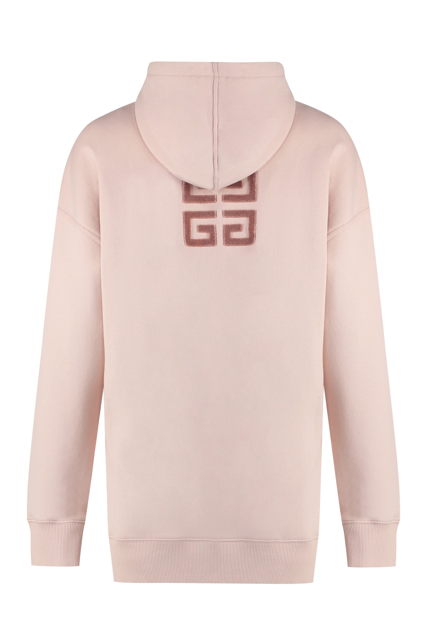 Shop Givenchy Cotton Hoodie In Pink