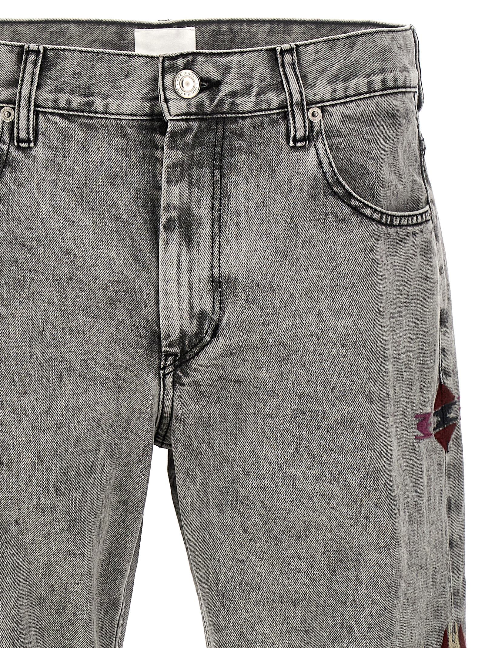 Shop Isabel Marant Joakim Jeans In Gray