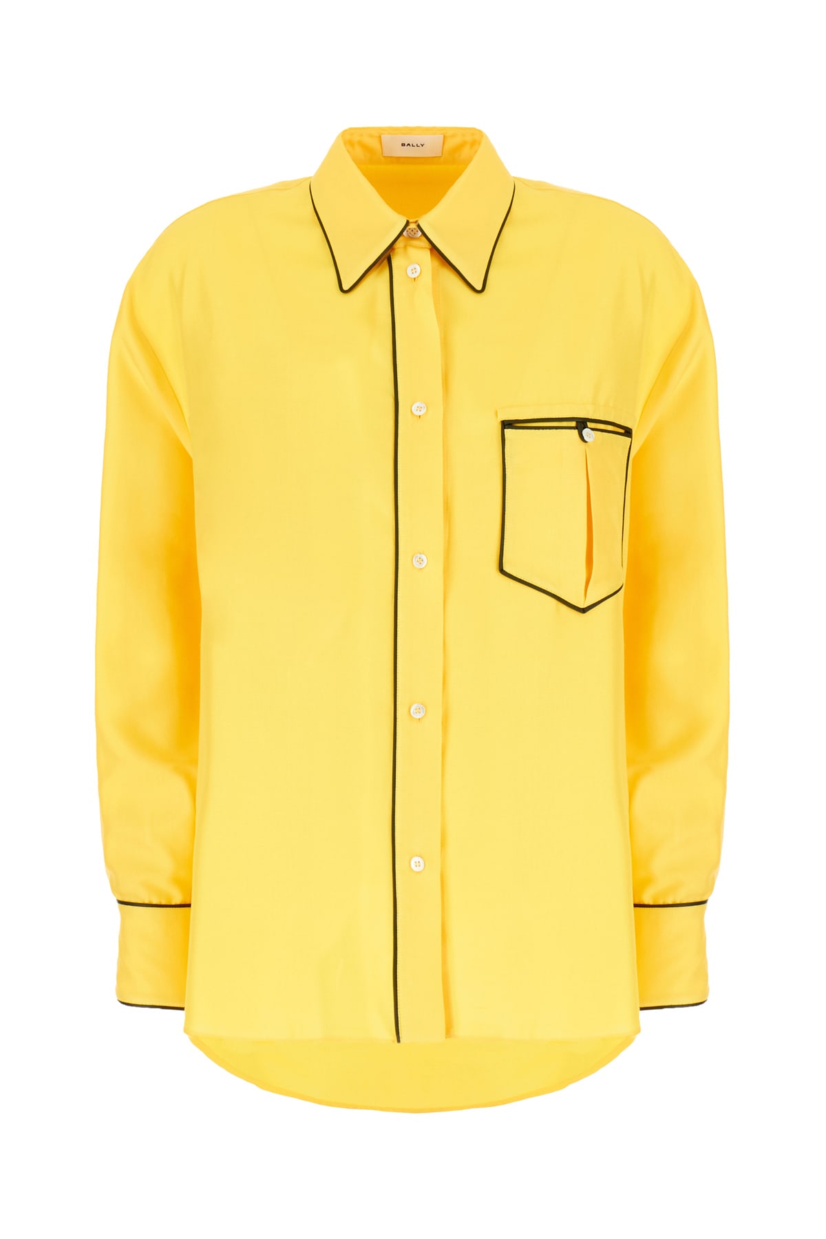 Yellow Silk Shirt