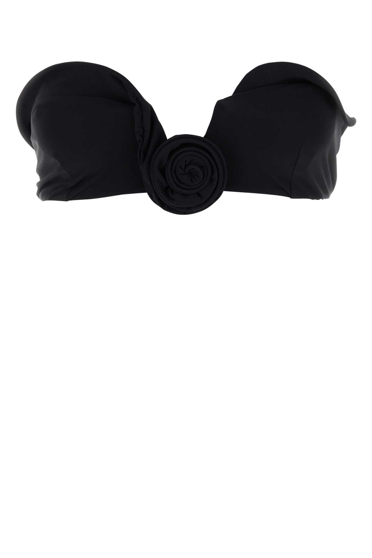 Magda Butrym Top Bikini In Nylon Stretch Nero  Donna In Black