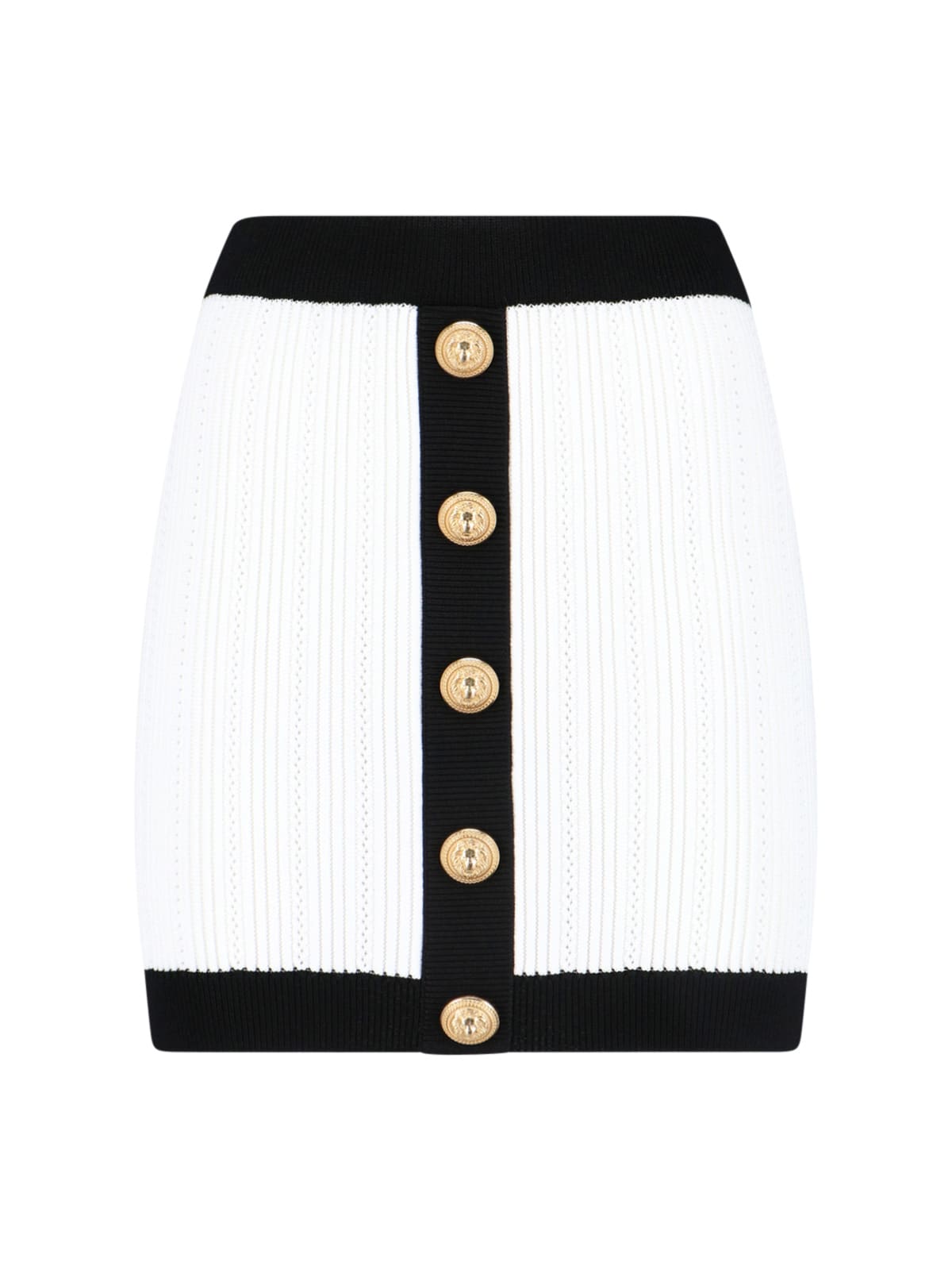 Balmain Skirt With Knee Length And Midi In White