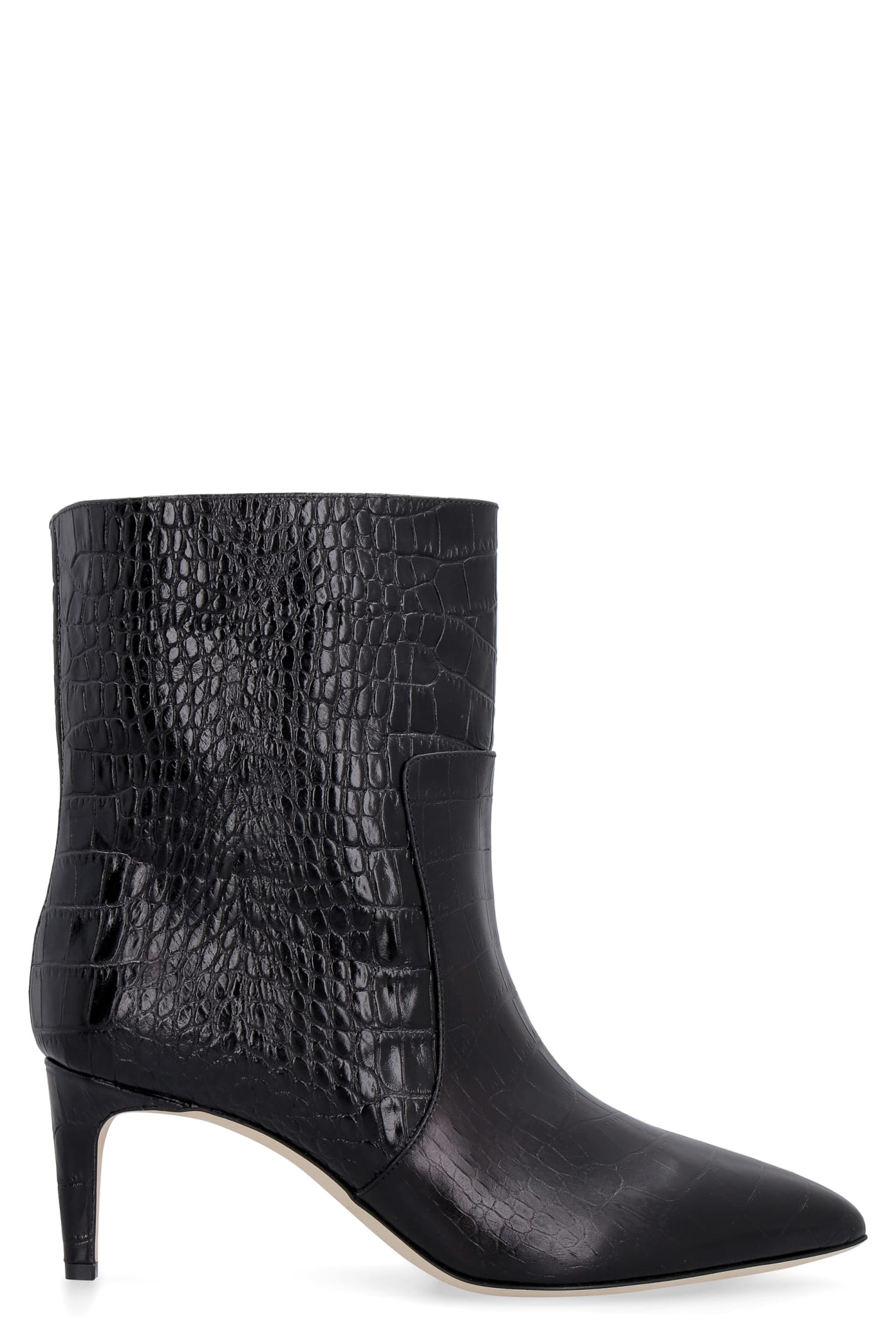 Paris Texas Croco-print Leather Ankle Boots