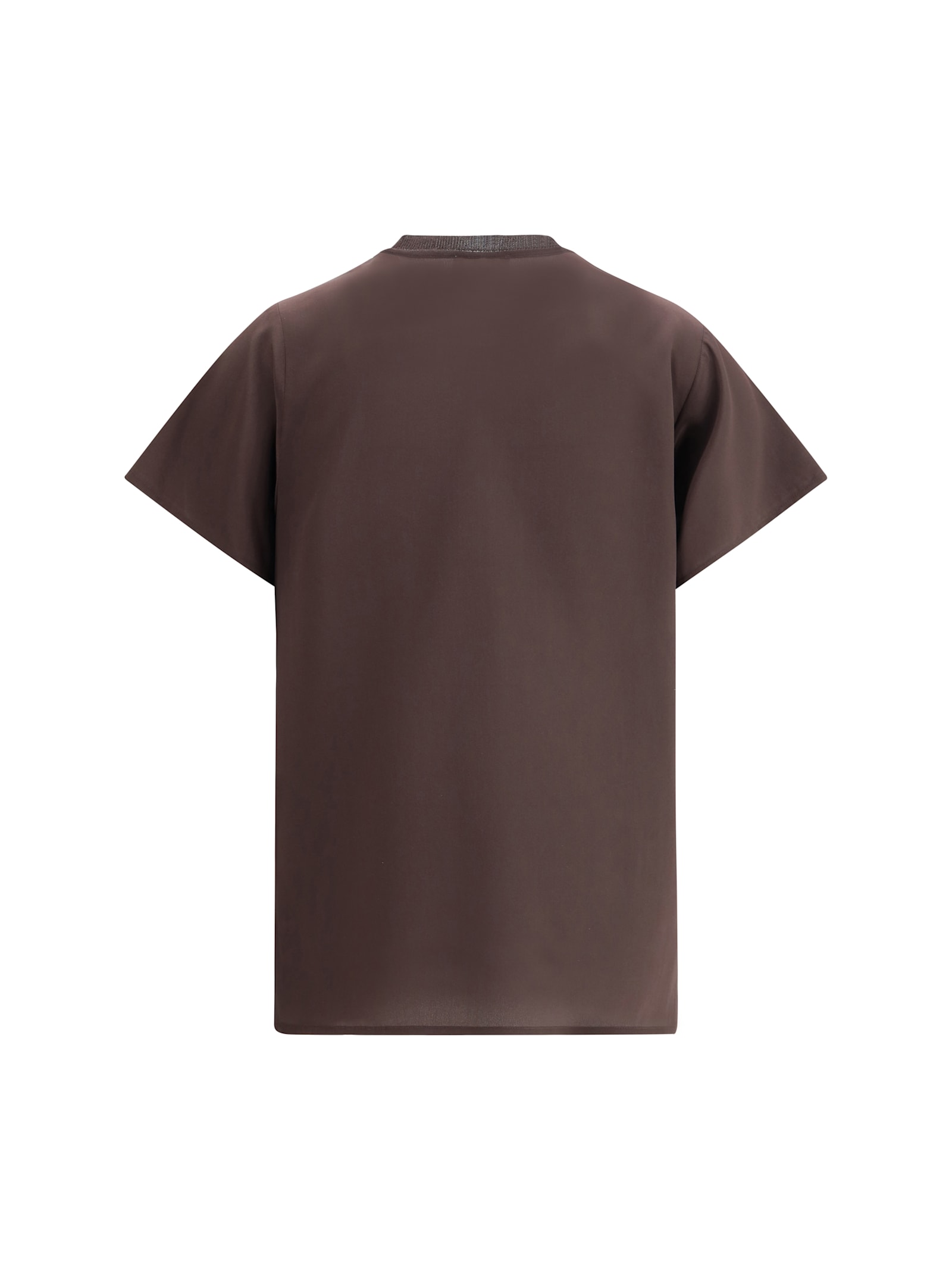 P.A.R.O.S.H SHORT SLEEVE SILK TOP