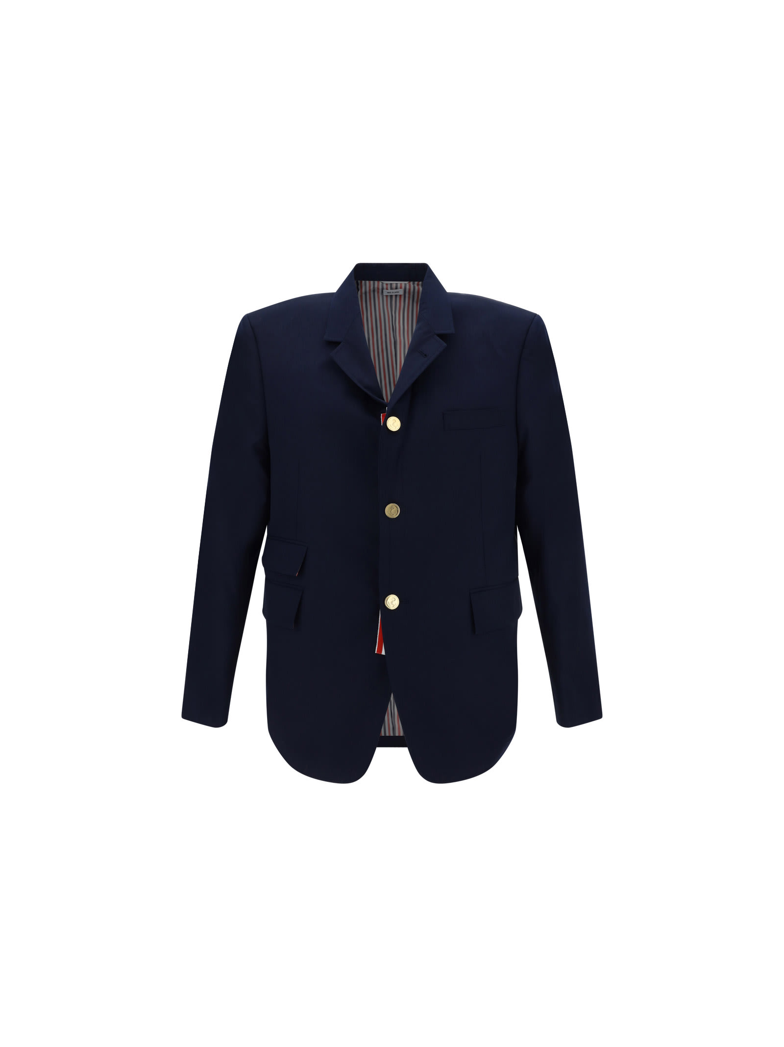 Shop Thom Browne Balzer Jacket In Navy