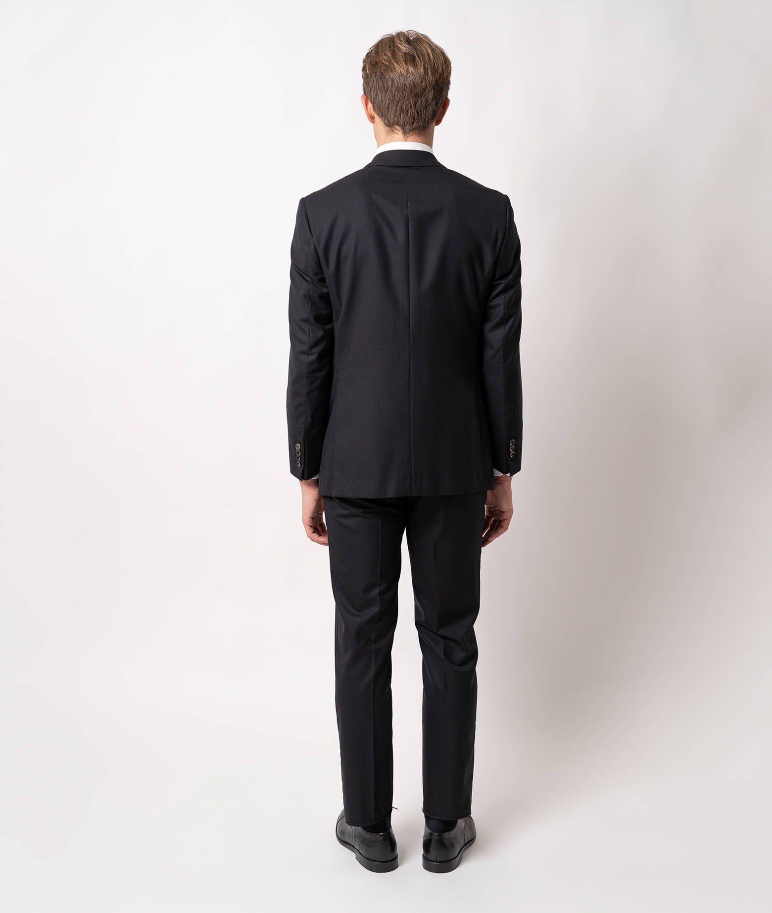 Larusmiani Single-breasted Wool Suit Londra Suit In Black