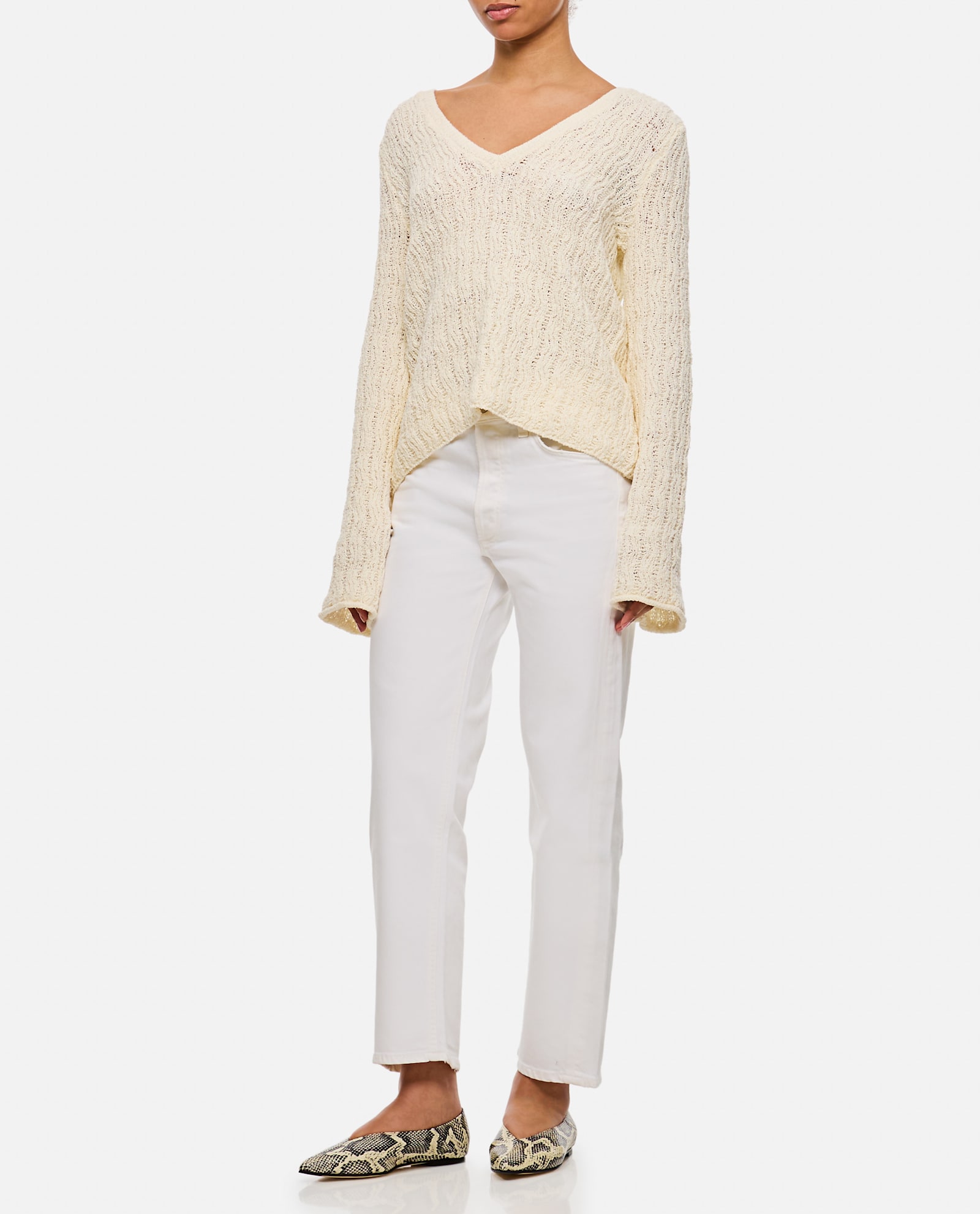 Citizen Of Humanity High-waisted Bootcut Jeans In White