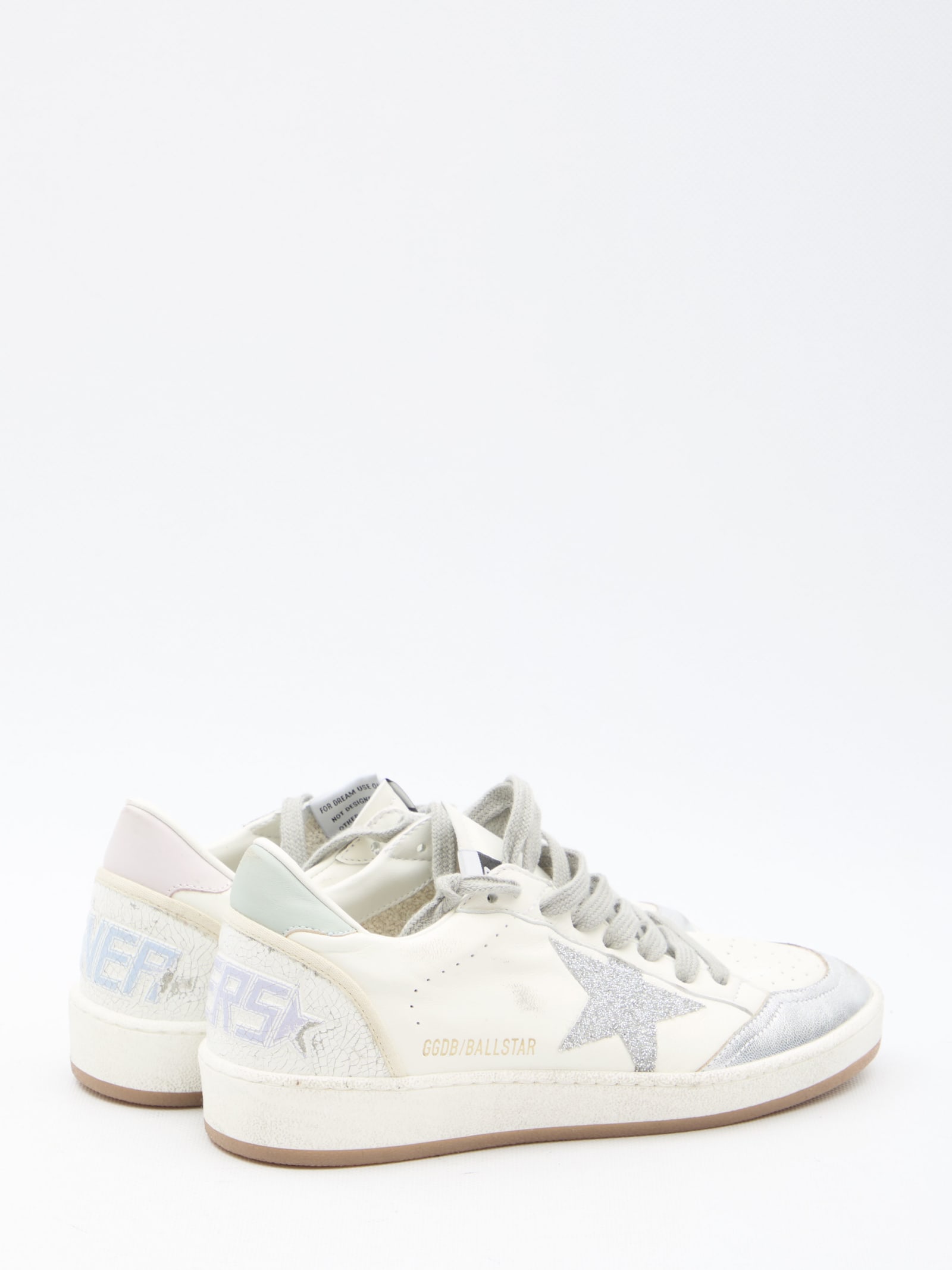 Shop Golden Goose Ball-star Sneakers In Bianco
