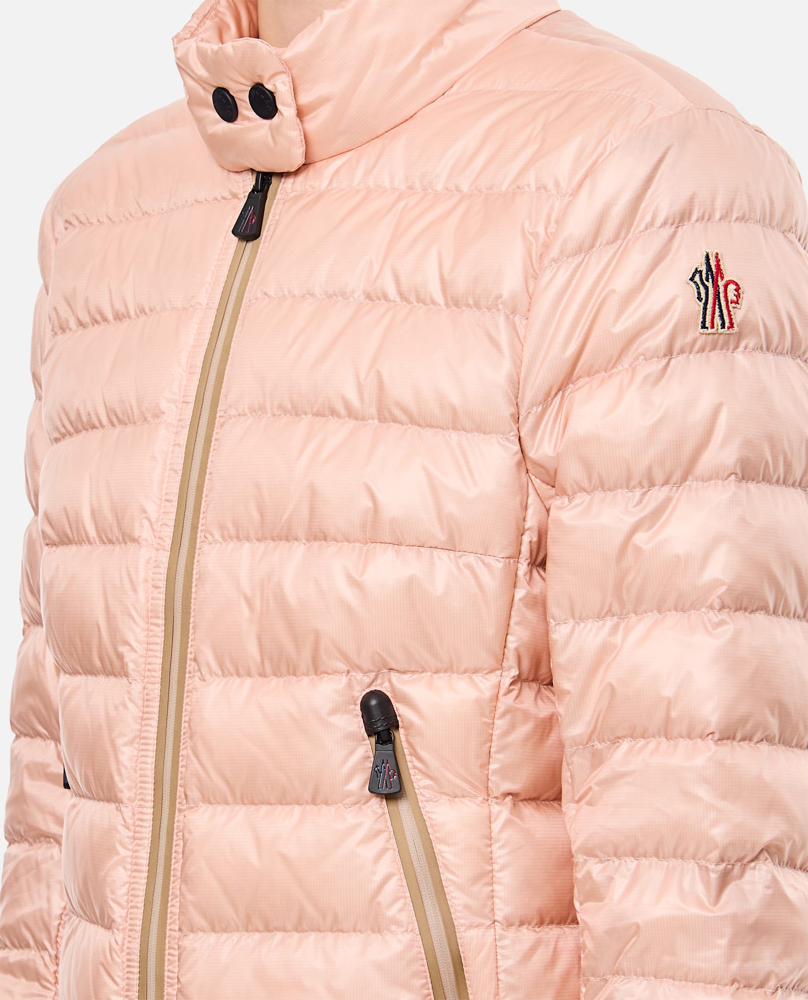 Shop Moncler Walibi Down Filled Jacket In Pink