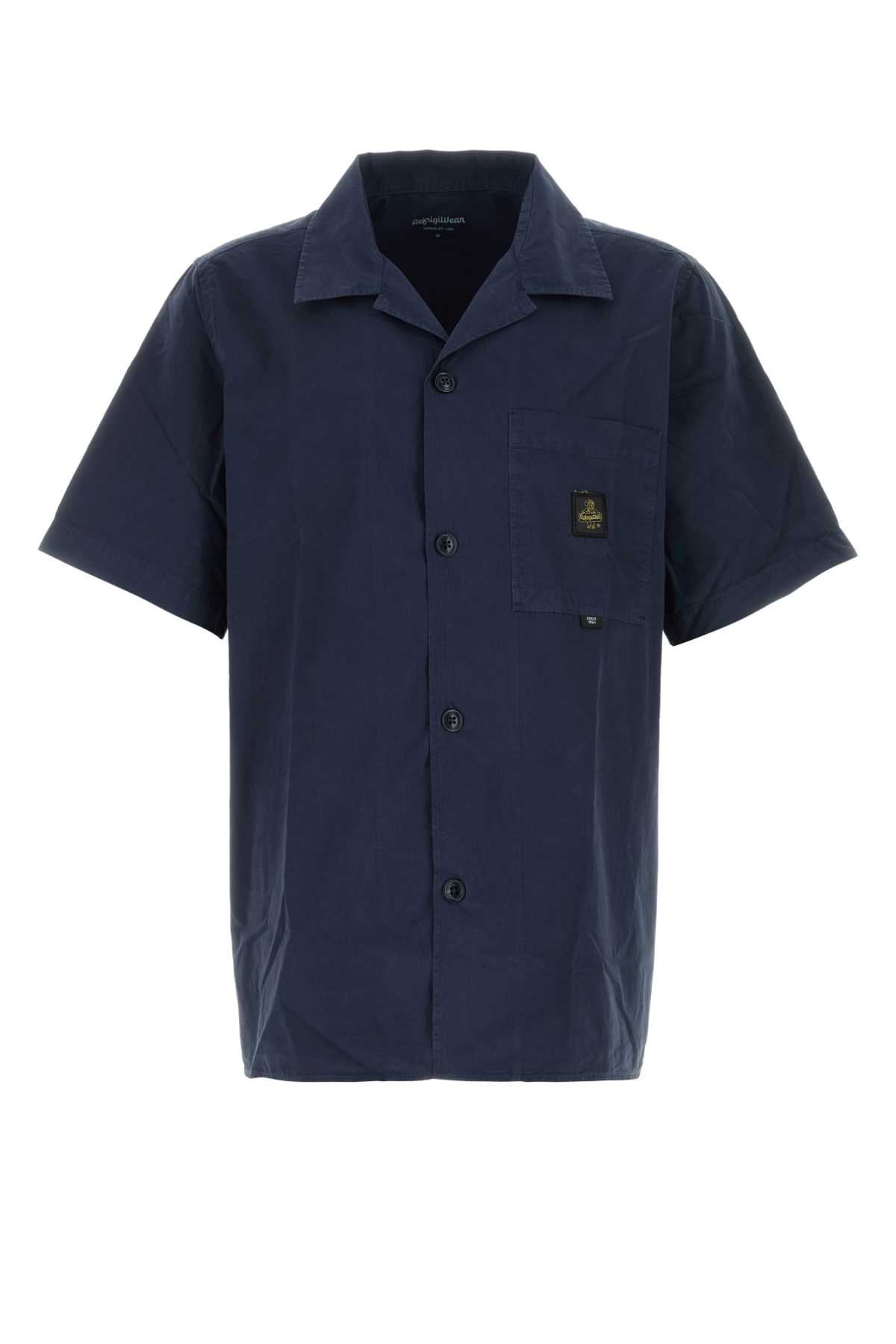 Navy Blue Cotton Stone Shirt