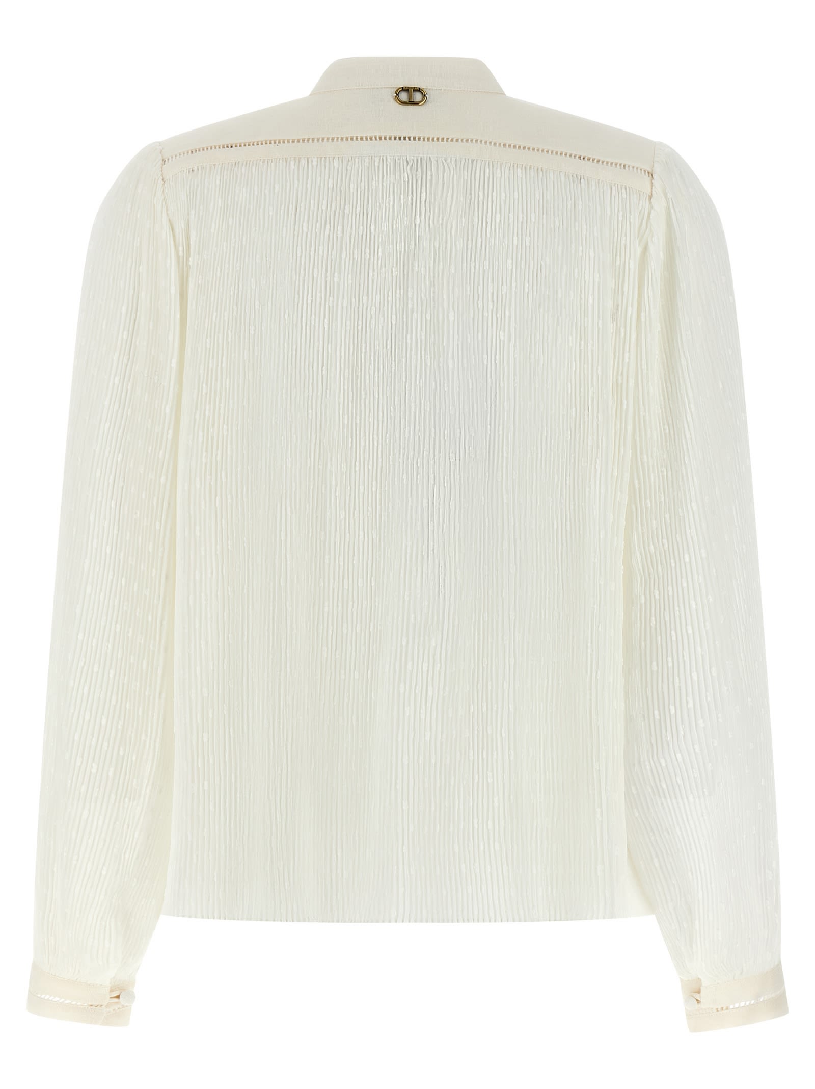 Shop Twinset Georgette Blouse In White