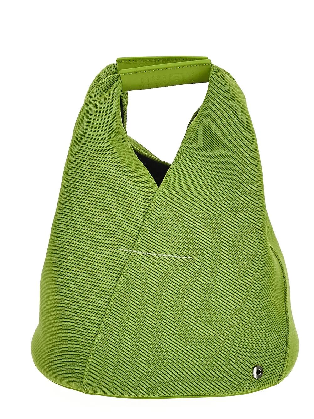 Shop Mm6 Maison Margiela Japanese Bucket Handbag In Lime Green