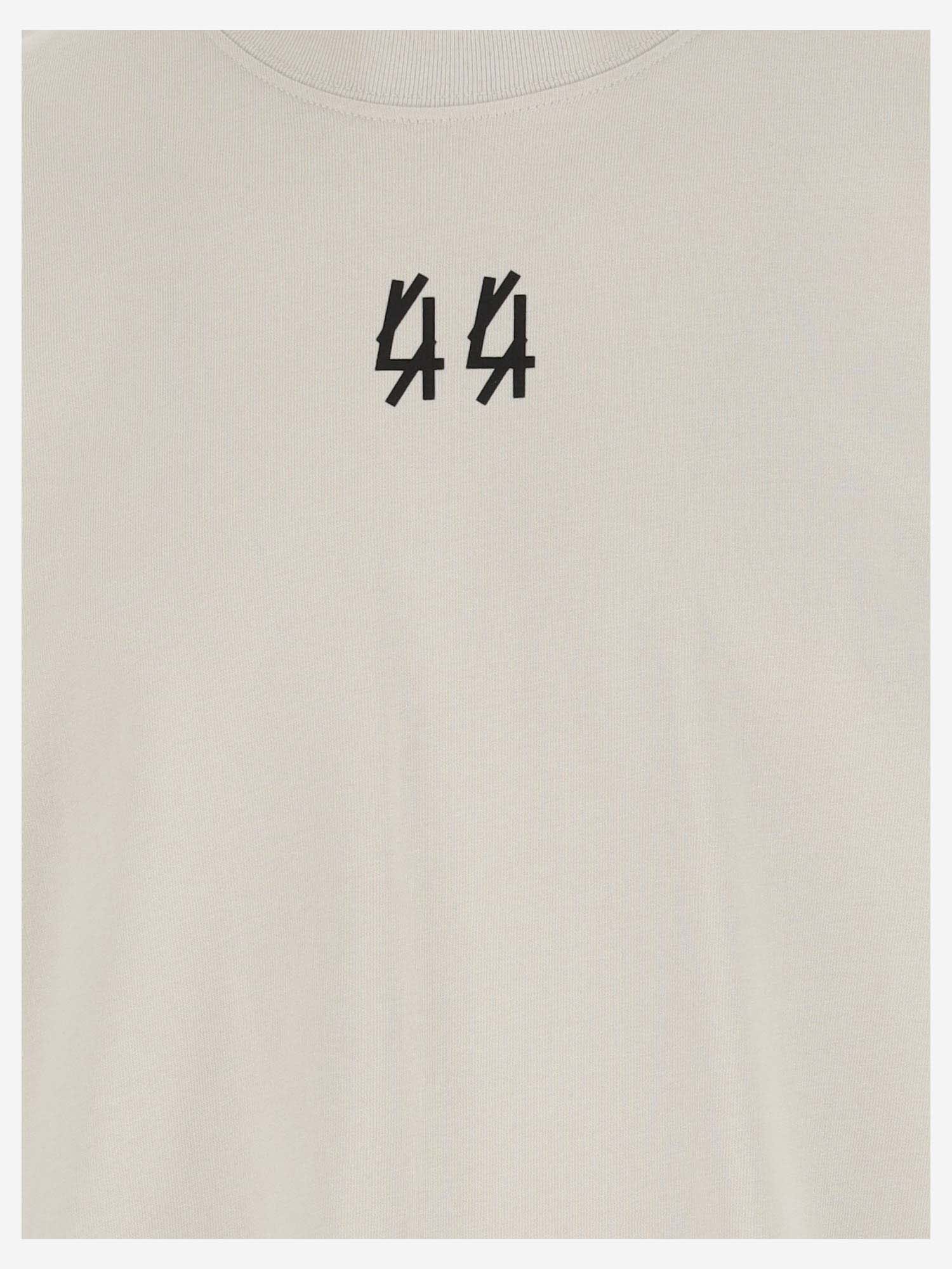 Shop 44 Label Group Cotton T-shirt With Logo In White