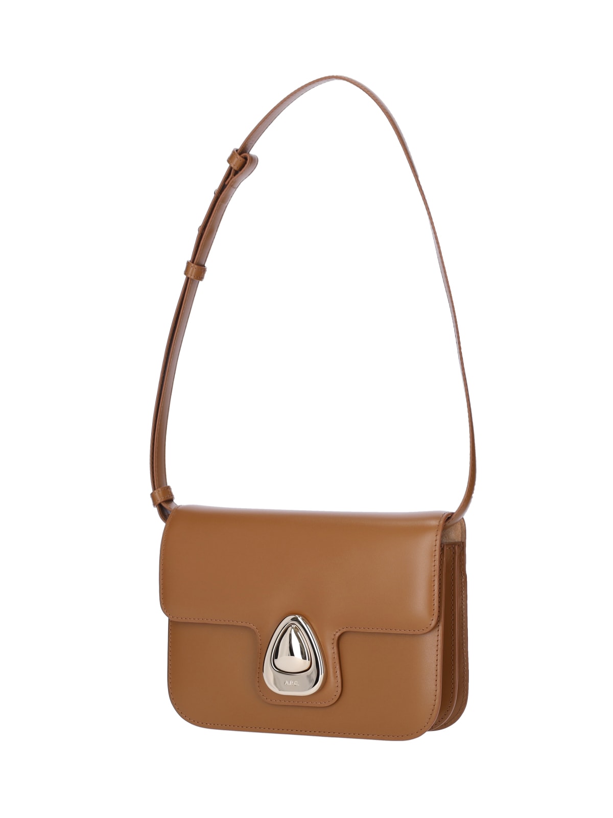 Shop Apc Small Shoulder Bag Astra In Brown