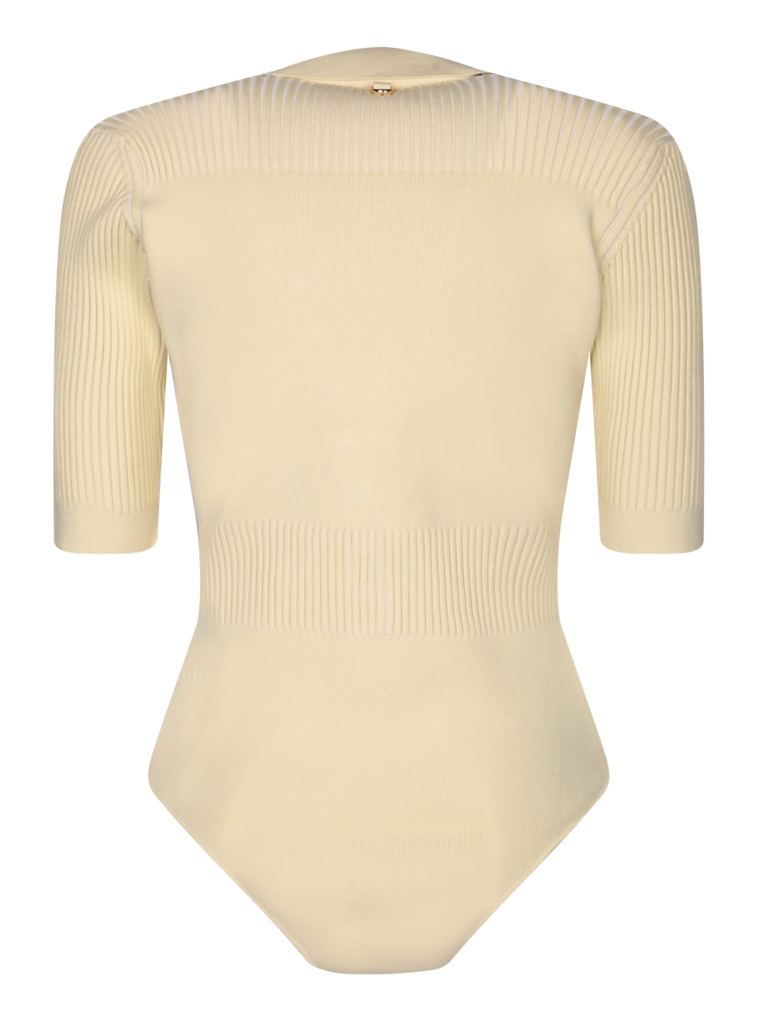 Shop Jacquemus Yauco Yellow Bodysuit