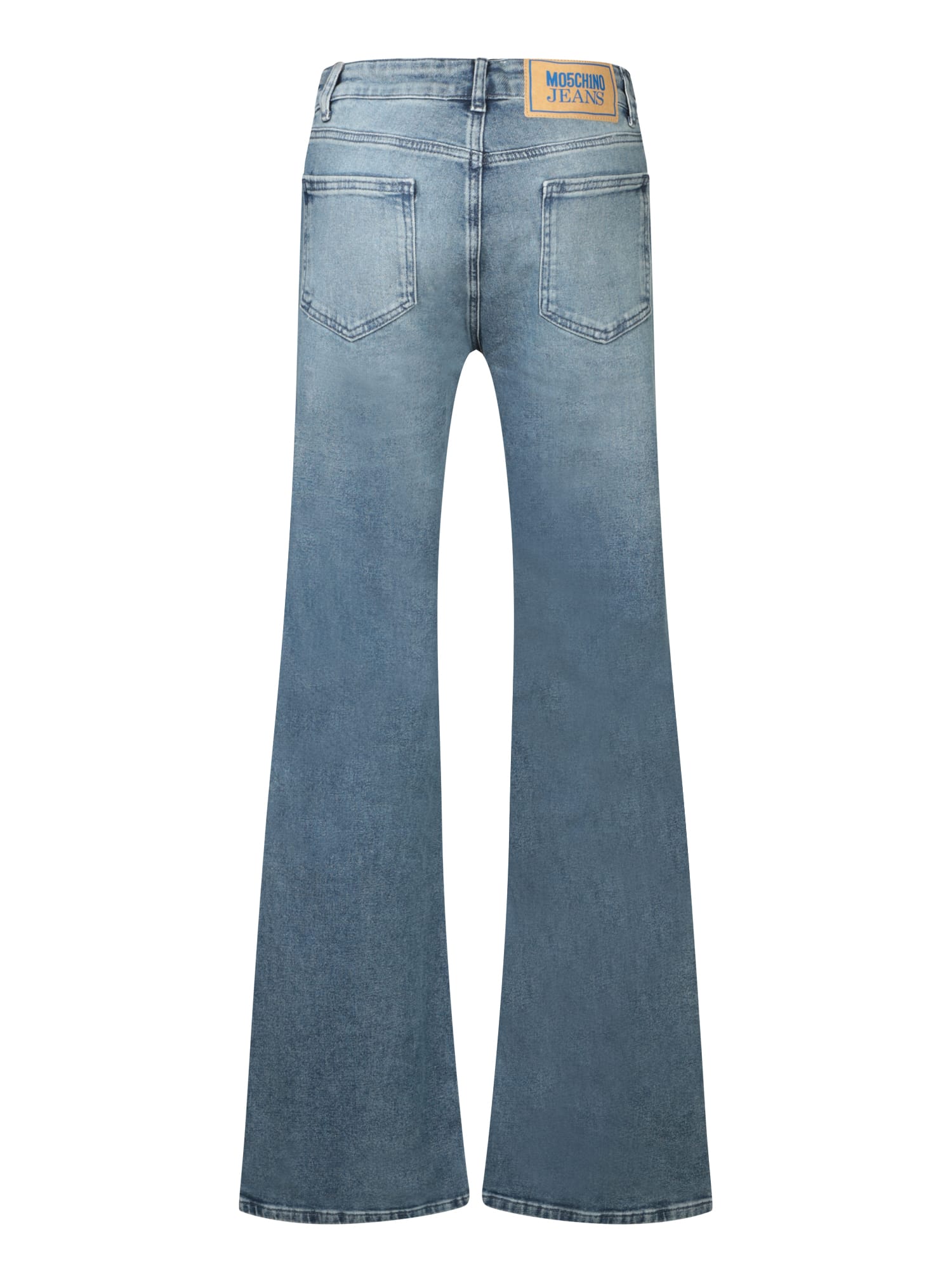 デニム・ジーパン MO5CH1NO JEANS Embroidery jeans Light Blue Moschino Light Blue Embroidery jeans for Women Online USA at
