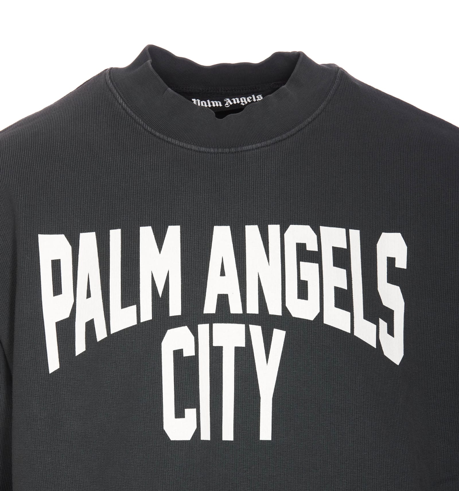 Shop Palm Angels Pa City Washed Sweatshirt In Grey