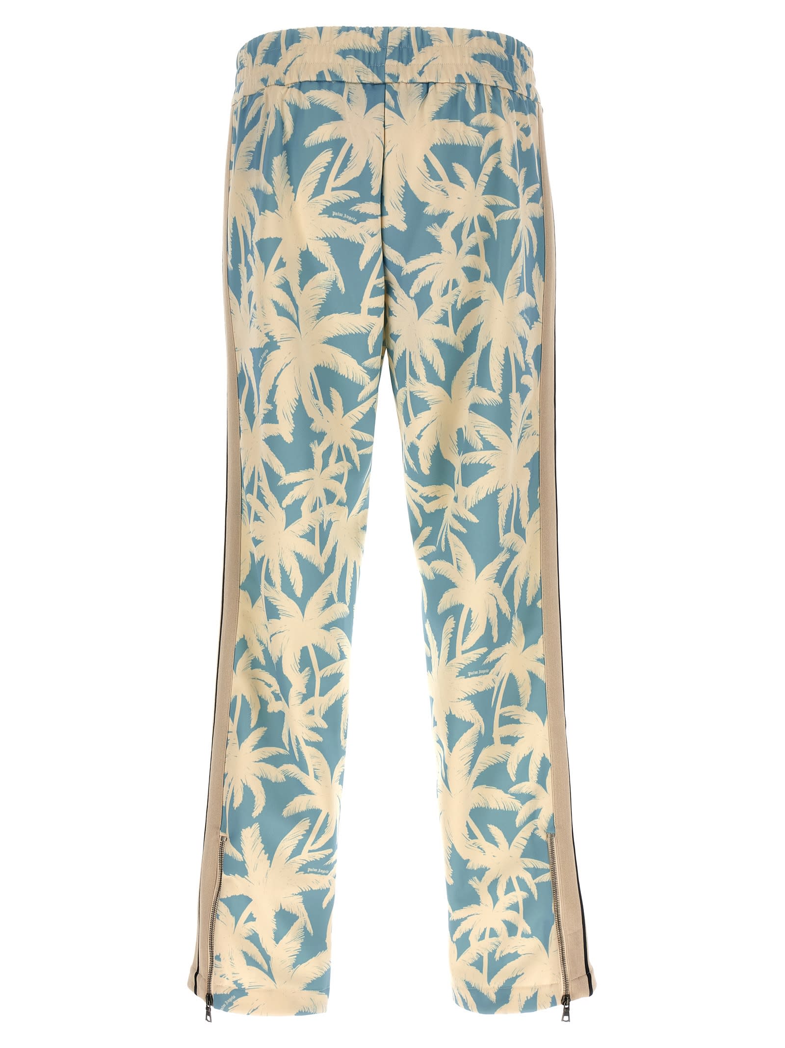 Shop Palm Angels Palms Allover Joggers In Light Blue