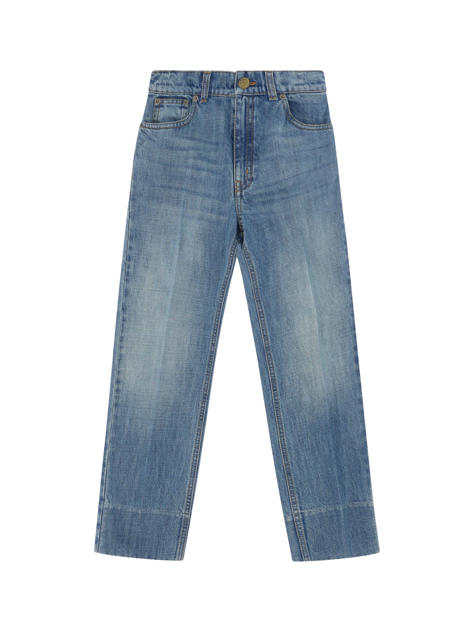 Shop Gucci Jeans For Boy In Blu