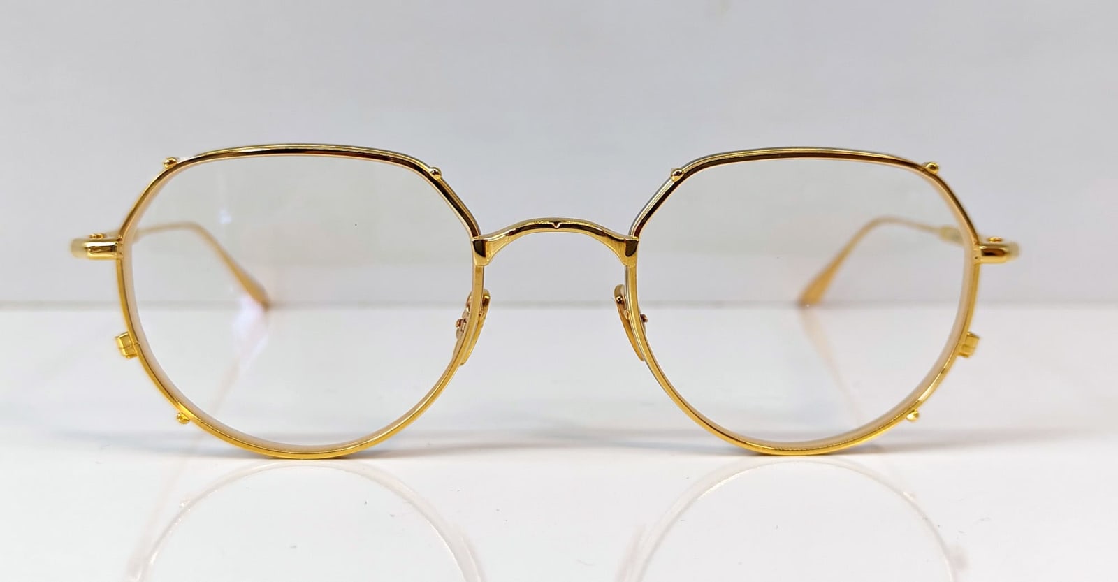 Jacques Marie Mage Hartana - Gold 2 Rx Glasses In Gold/silver
