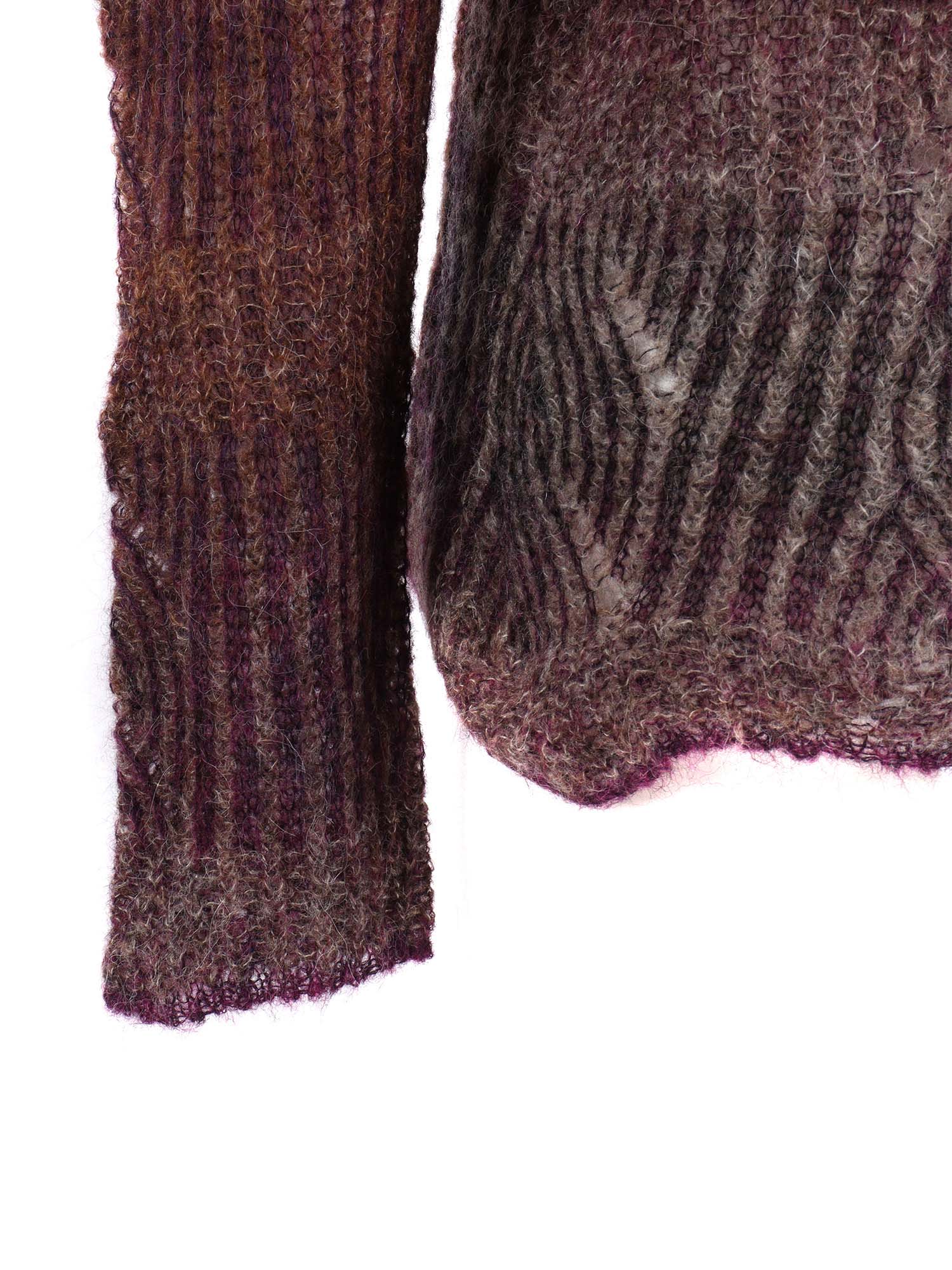 Kangra Cashmere Crew Neck Sweater With Shades Effect In Multi