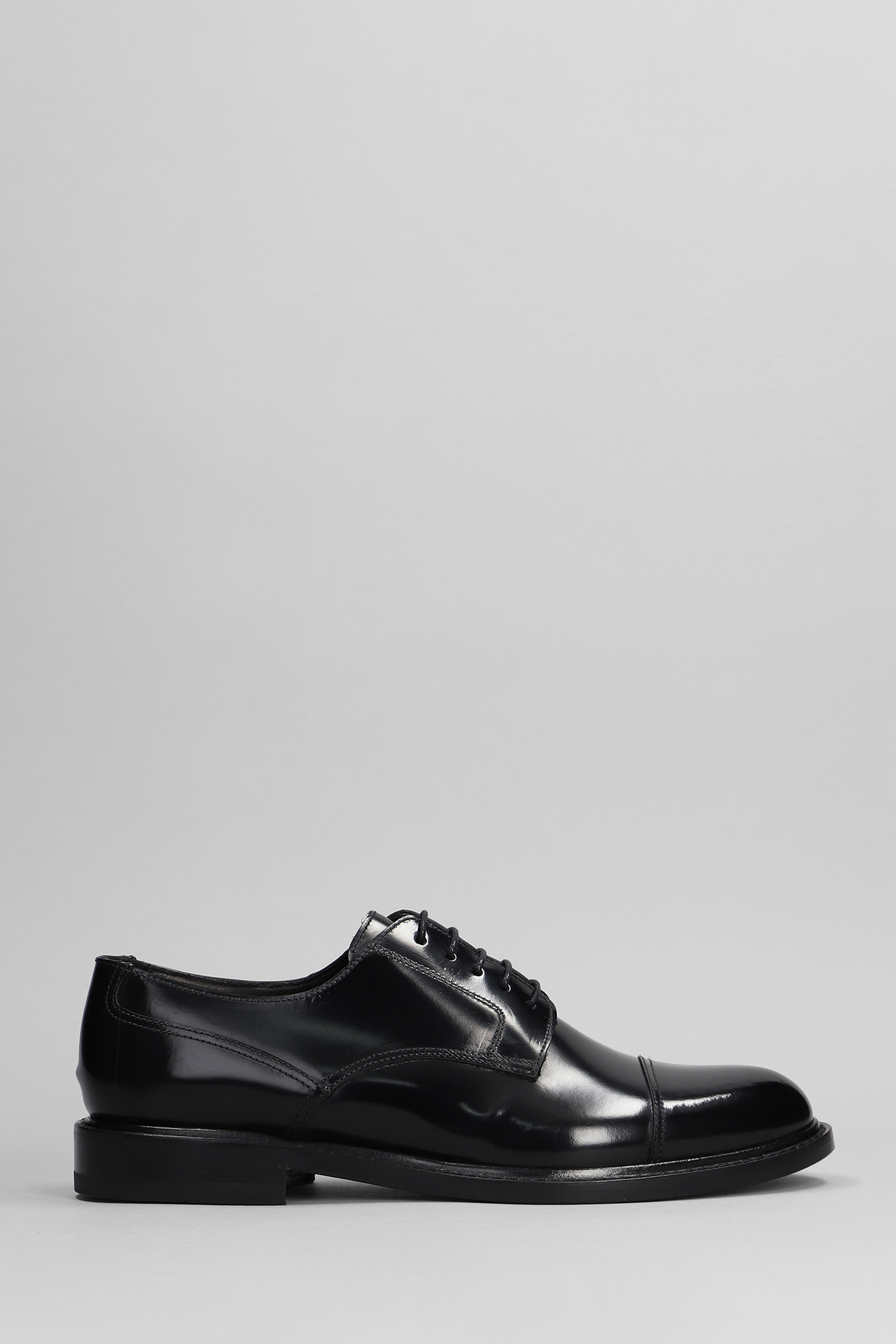 Shop Tagliatore Casey Lace Up Shoes In Black Leather