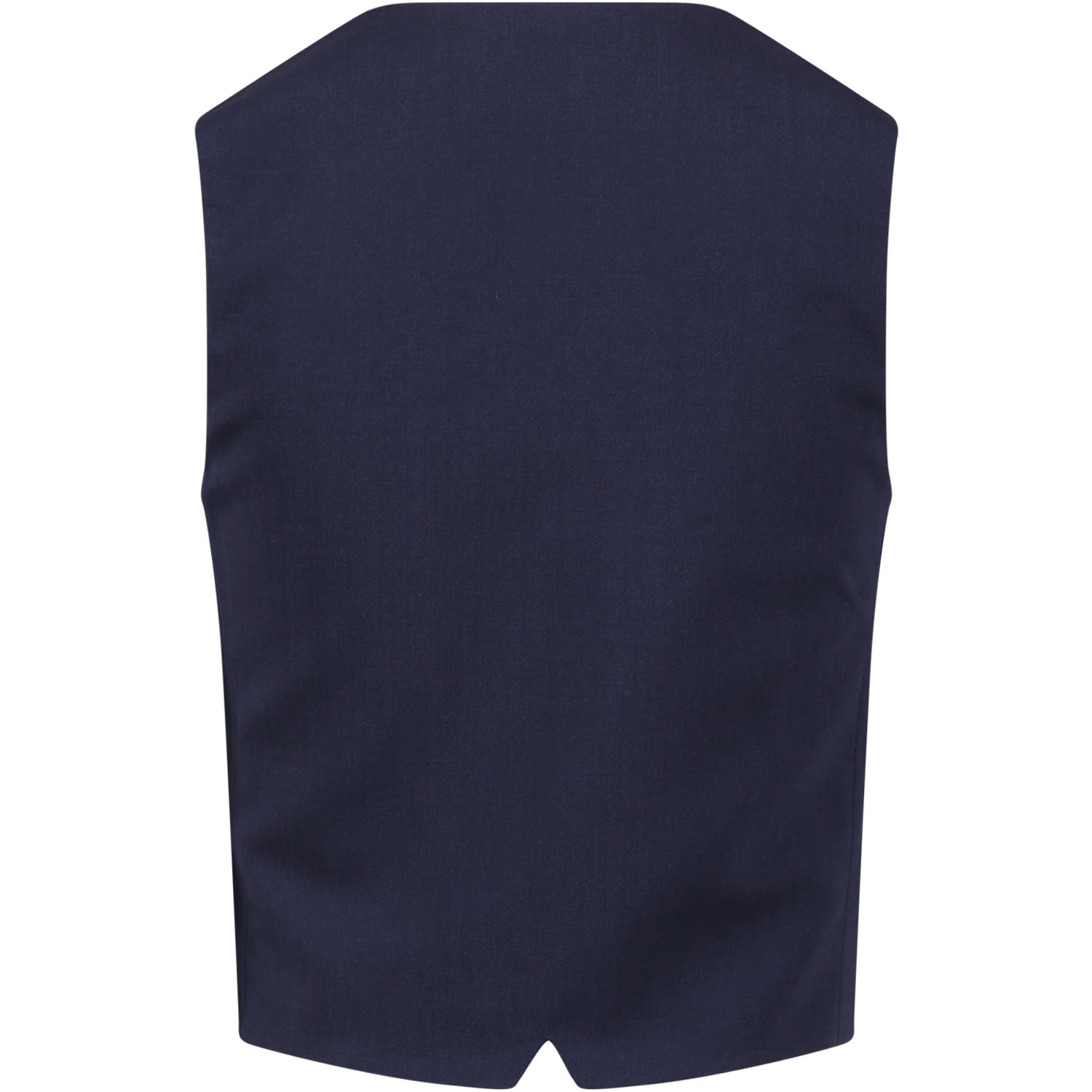 Shop Fay Blue Waistcoat For Boy With Logo
