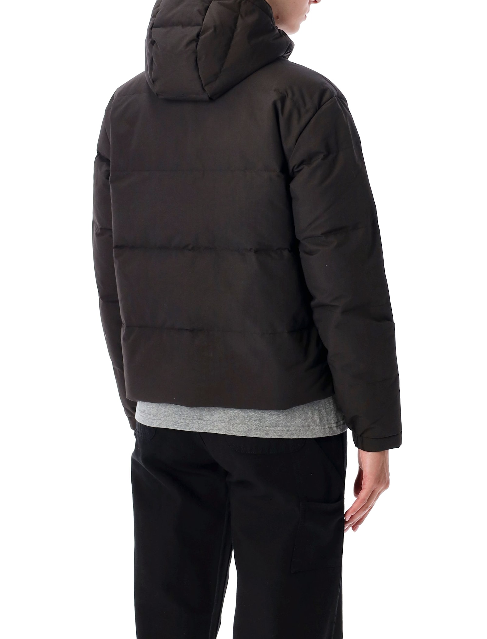Patagonia Downdrift Recycled Down Jacket With Removable Hood In Black