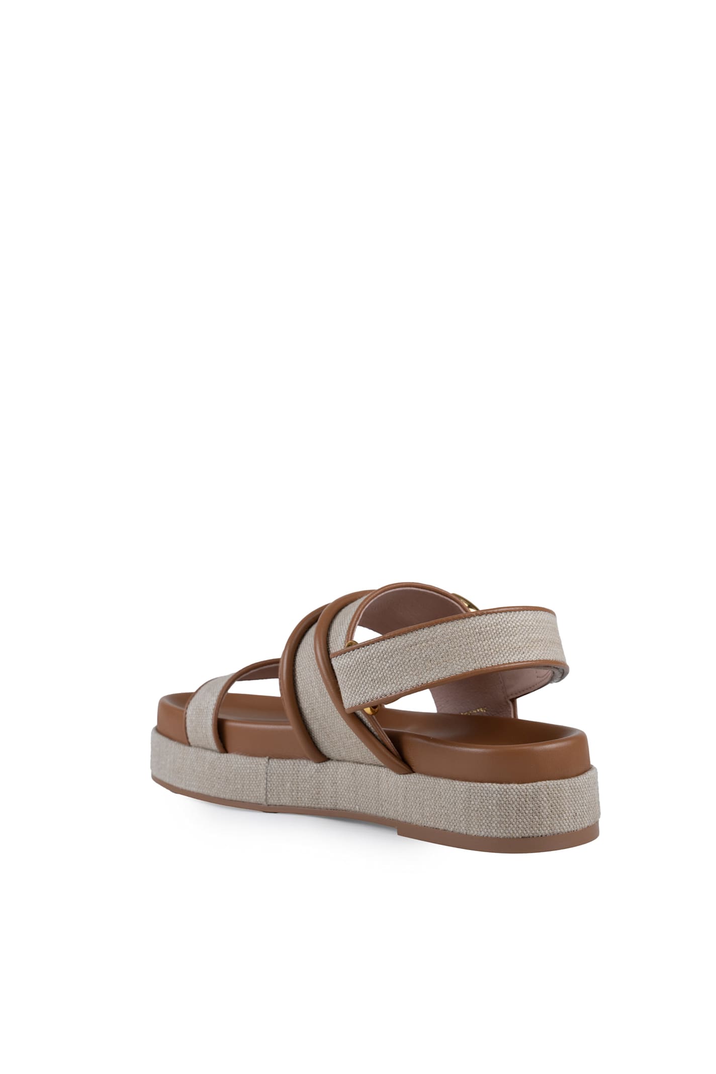 Shop Coccinelle Carmy Sandals In Leather And Fabric