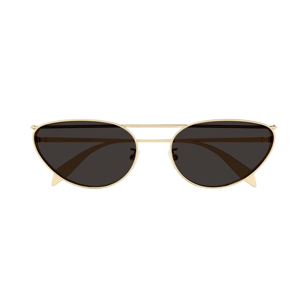 Alexander Mcqueen Am0424s 001 Sunglasses In Gold