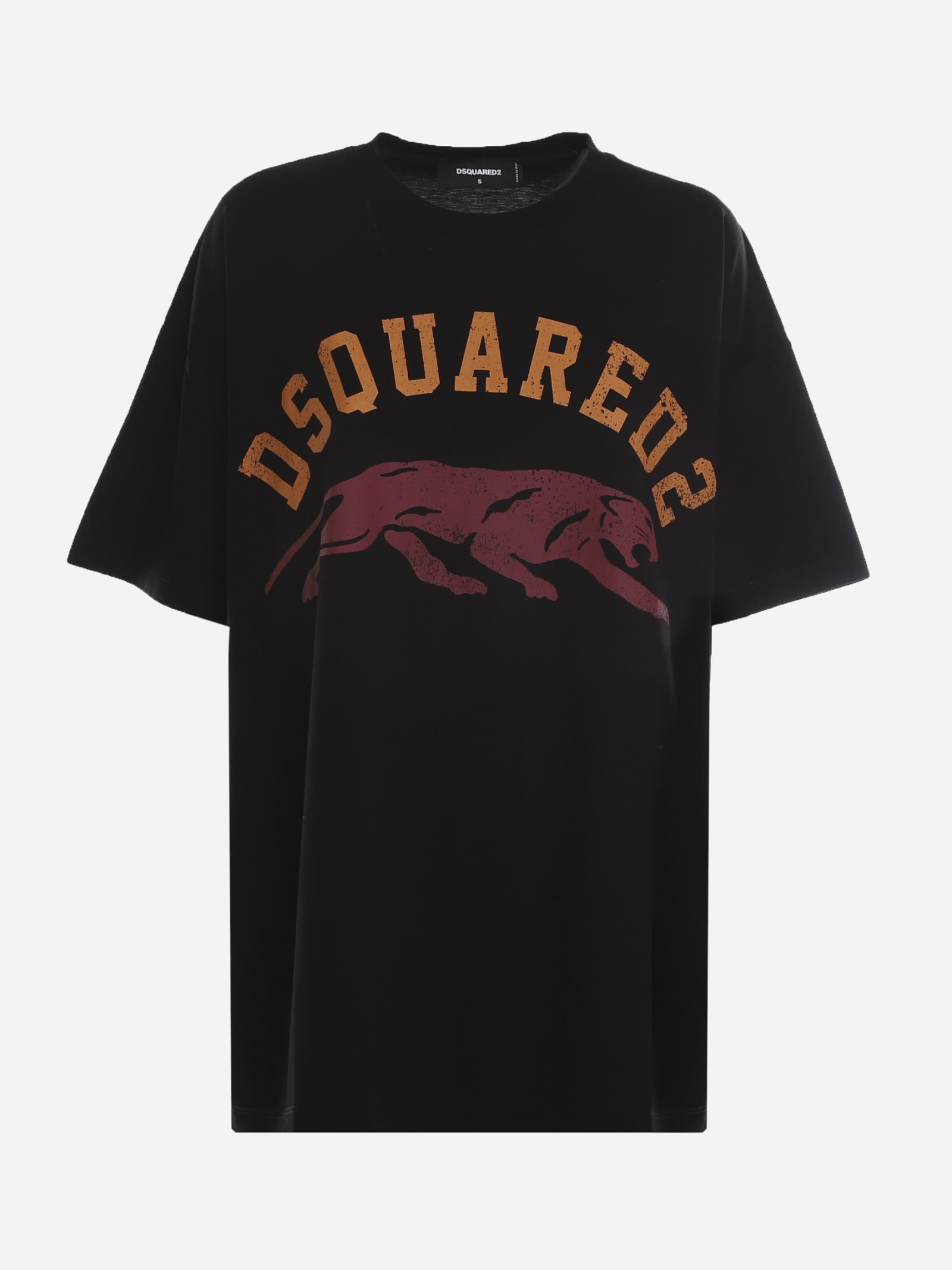 Dsquared2 Cotton T-shirt With Contrasting Graphic Print