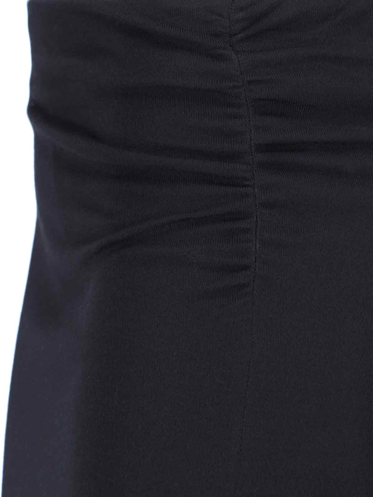 Shop Alaïa Draped Skirt In Black