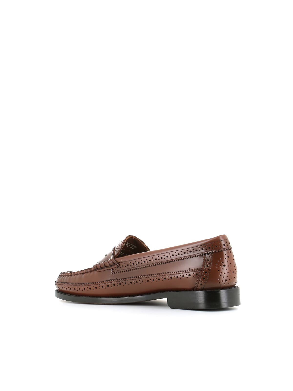 Shop G.h.bass &amp; Co. Penny Brogues Loafer In Cognac