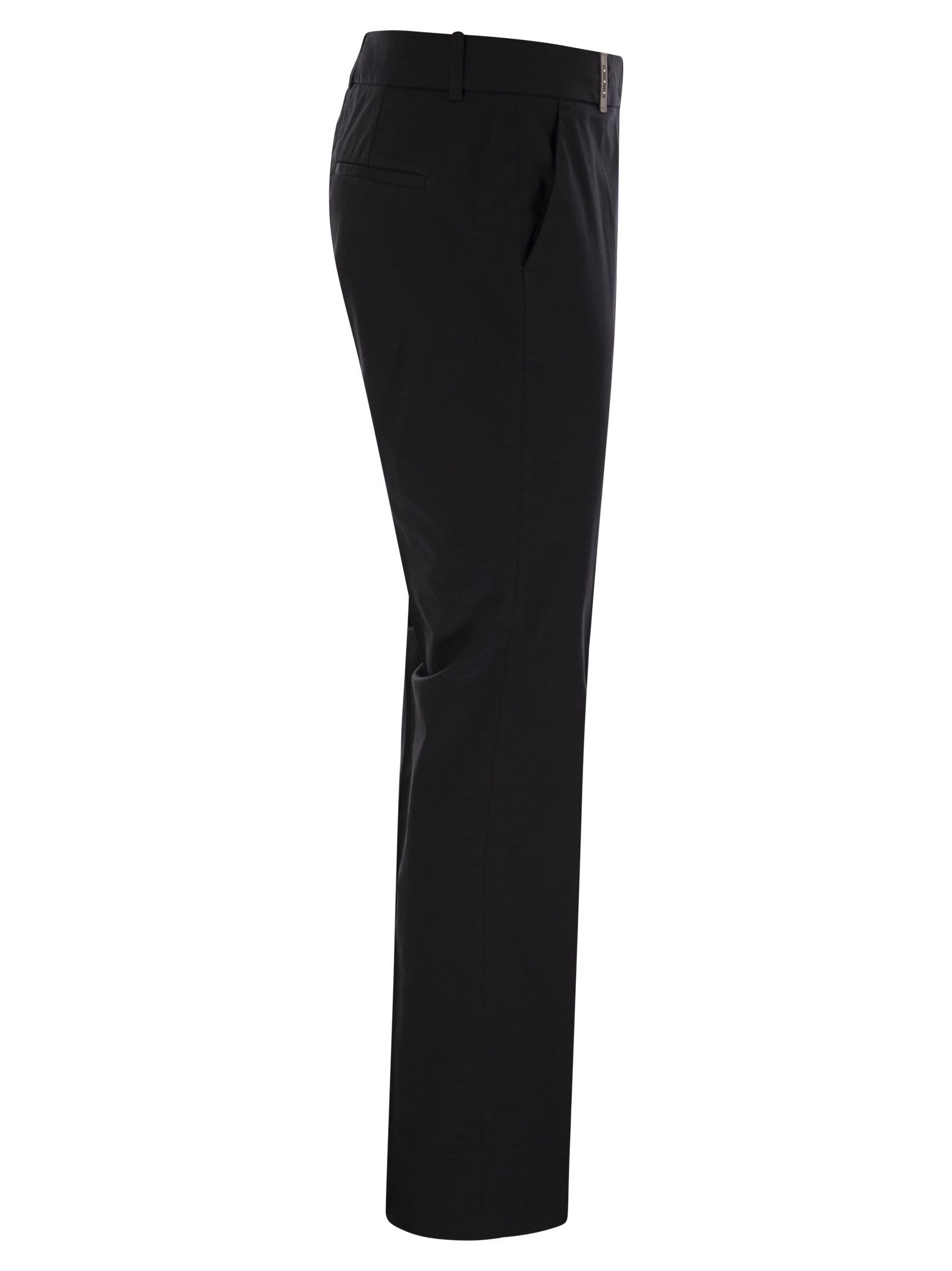 Peserico Women Stretch Cotton Trousers