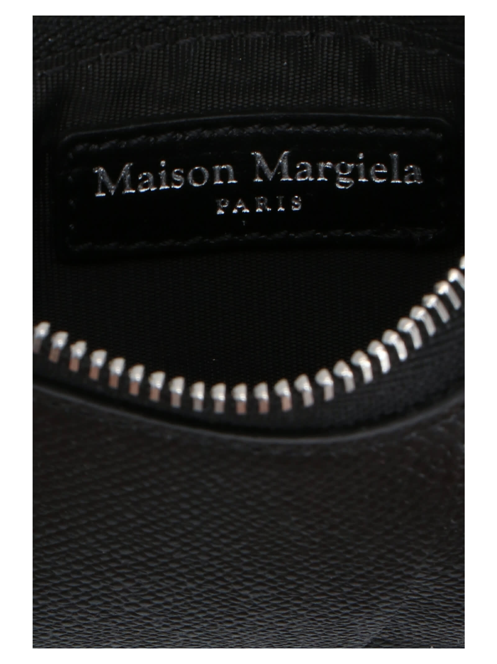 Shop Maison Margiela Stitching Card Holder In Black