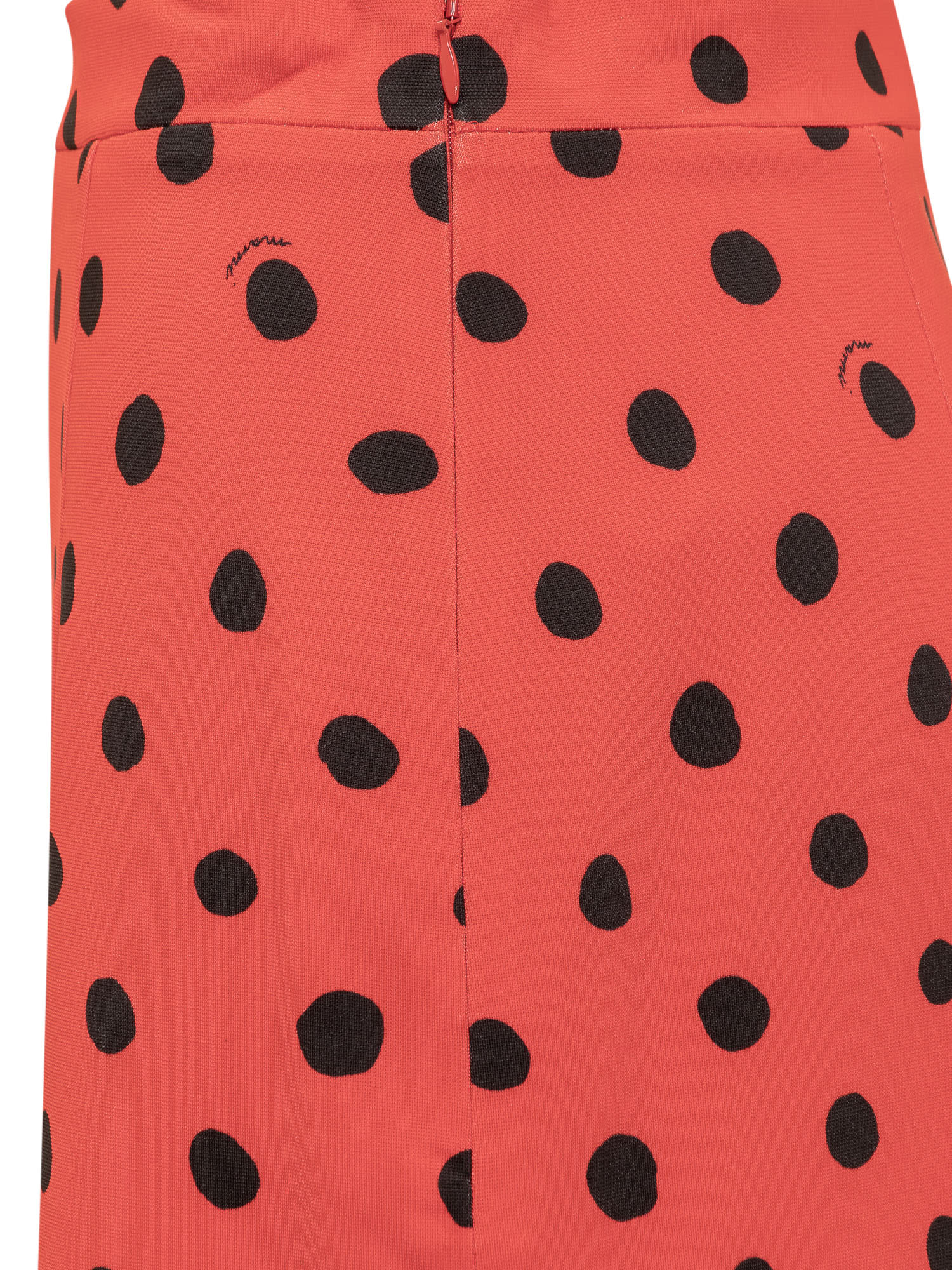 Shop Marni Polka Dot Skirt In Red