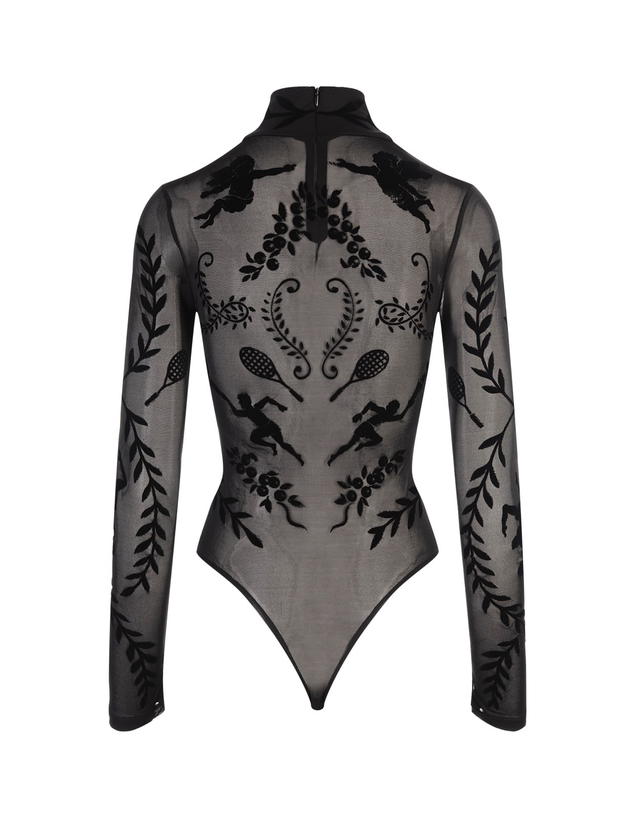 Shop Casablanca Black Body With Devore Effect