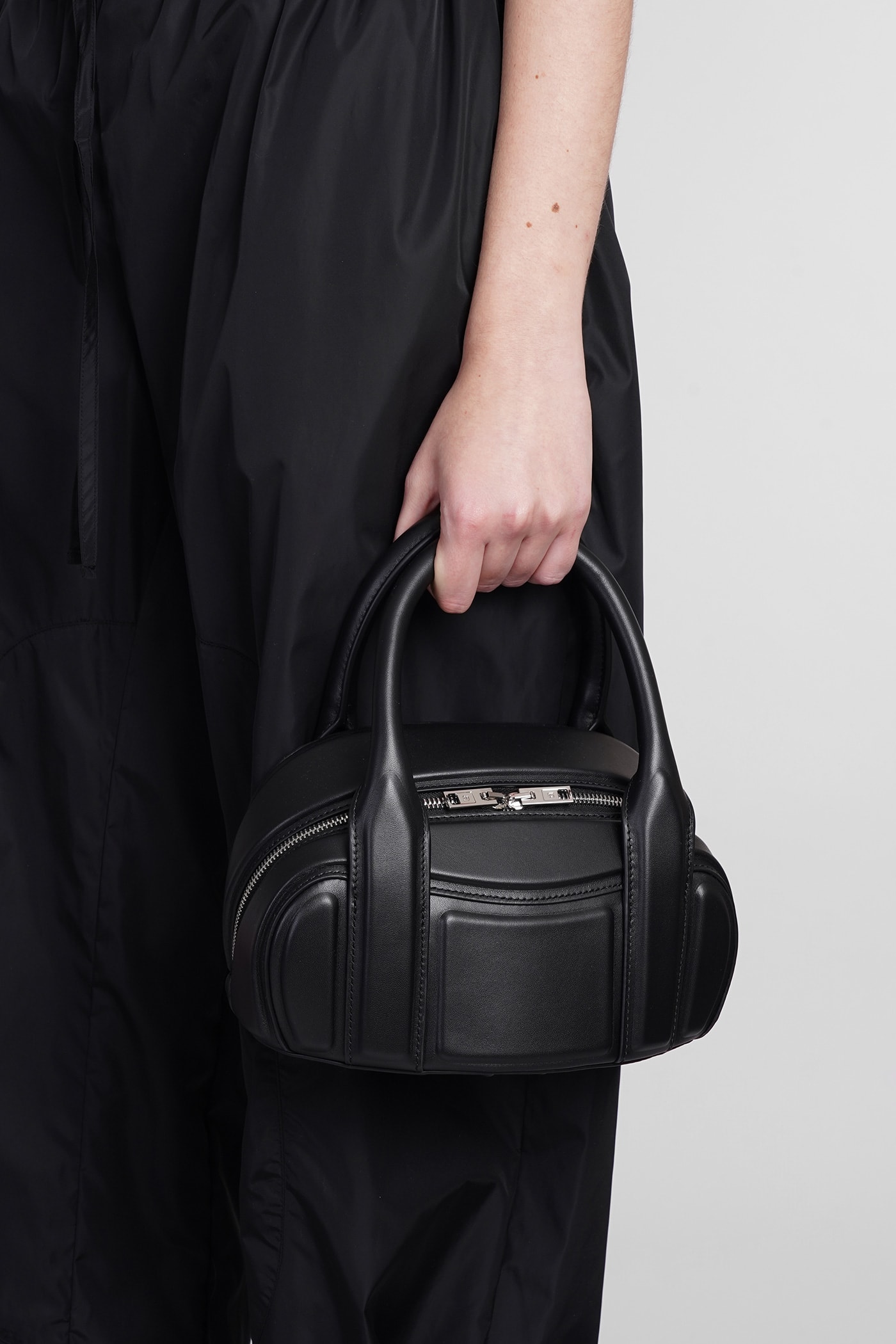 Shop Alexander Wang Roc Shoulder Bag In Black Leather
