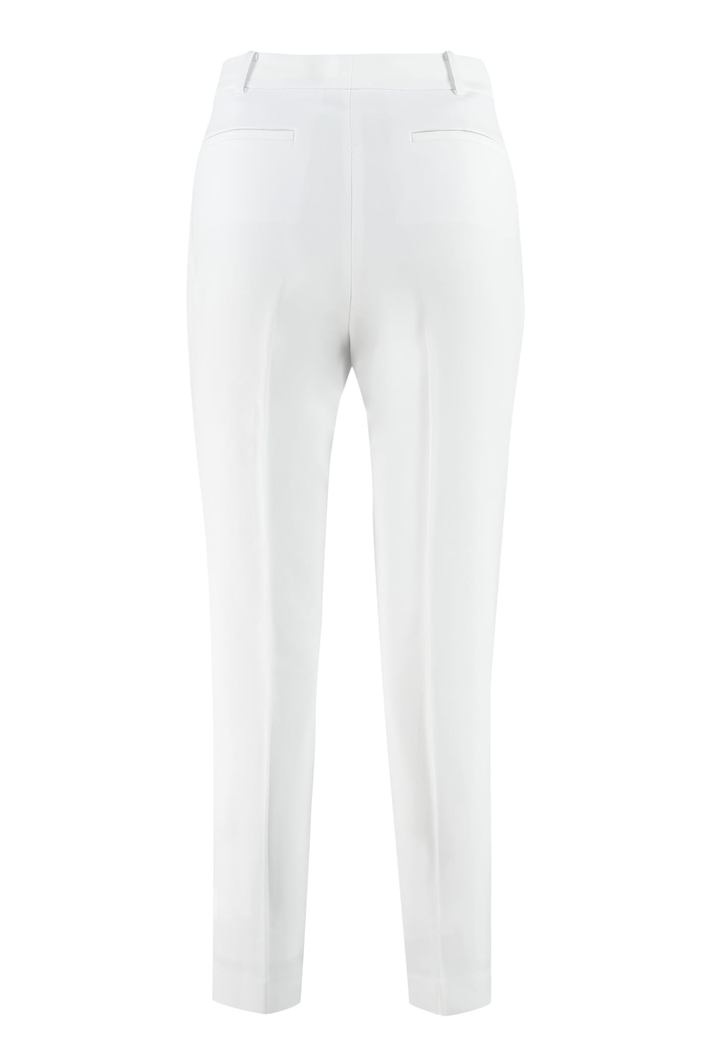 Shop Michael Michael Kors Crêpe Trousers In White
