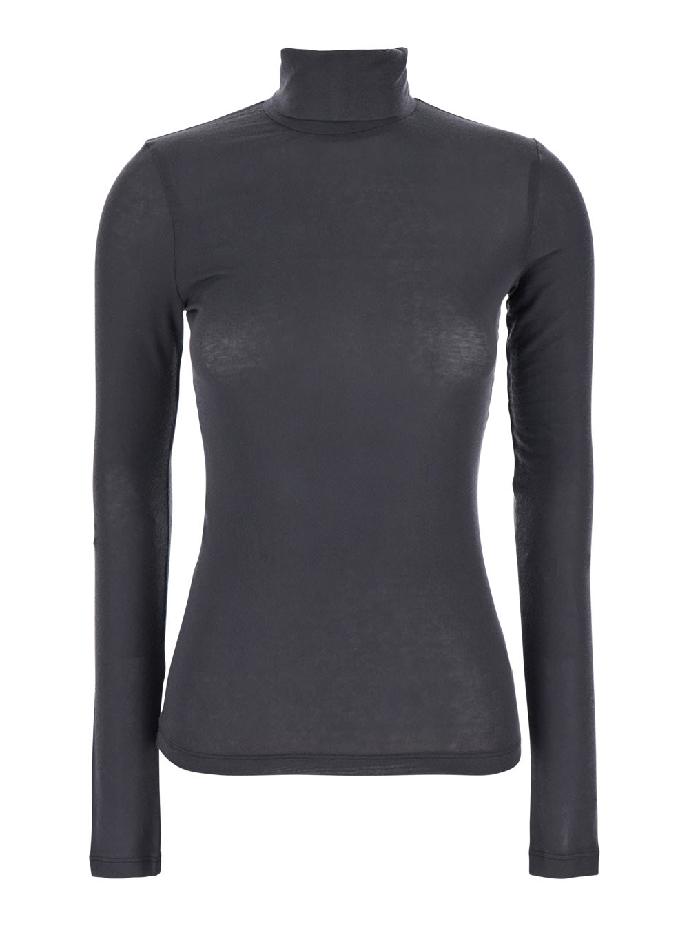 Agolde Pascale Turtleneck In Grey